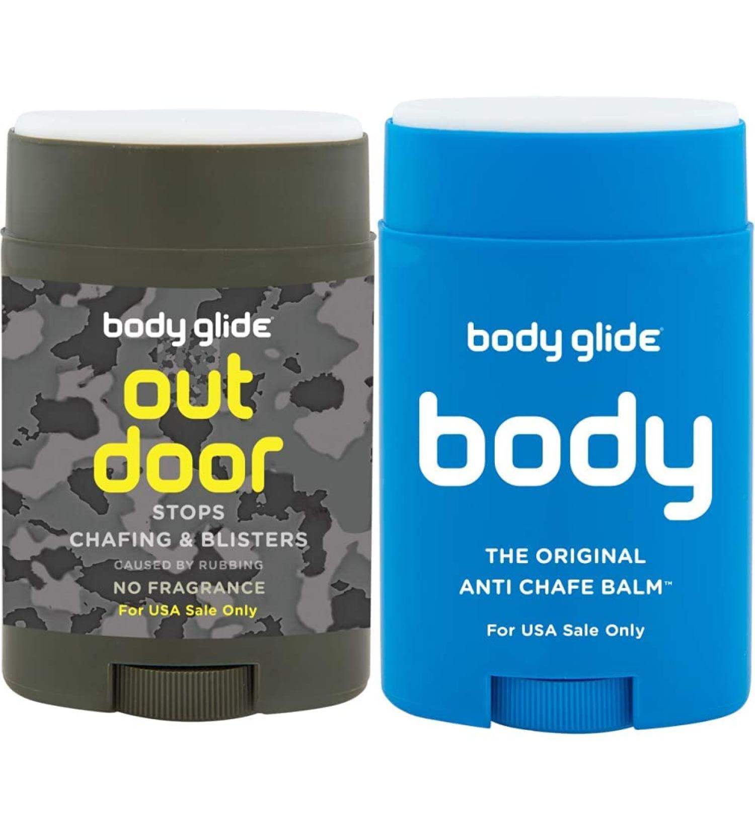 BodyGlide Outdoor Anti Chafe Balm (1.5oz) and Body Glide Original Anti Chafe Balm | No Chafing Stick 1.50 Ounce (Pack of 1) Balm + Balm AB1 - Buy Online on GoSupps.com