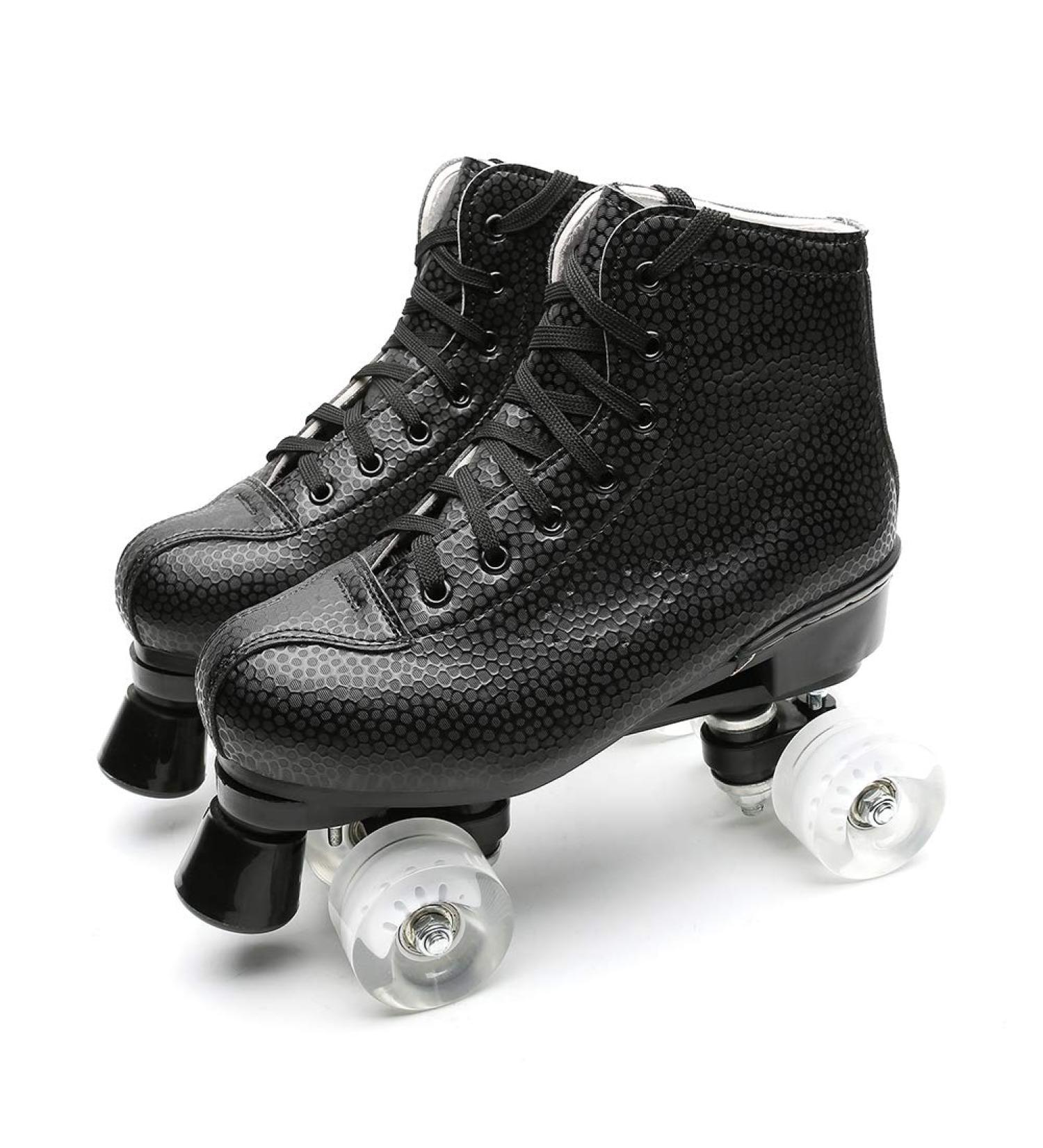 Women's Quad Roller Skates | Indoor Outdoor Speed Skate | White Wheels | Size 10 M US Women - Buy Online on GoSupps.com