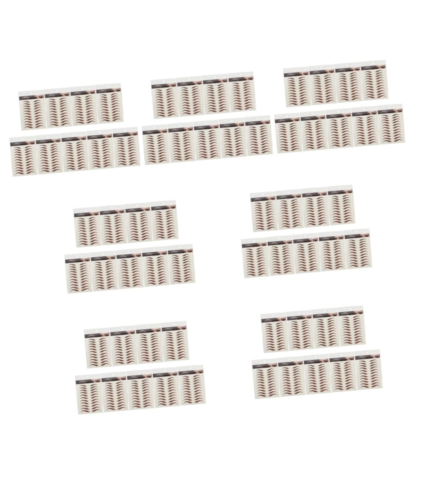 FOMIYES 63 Sheets Waterproof Eyebrow Stickers Water Proof Stickers Makeup Eyebrows Sticker Make up 3d Mold - Buy Online on GoSupps.com