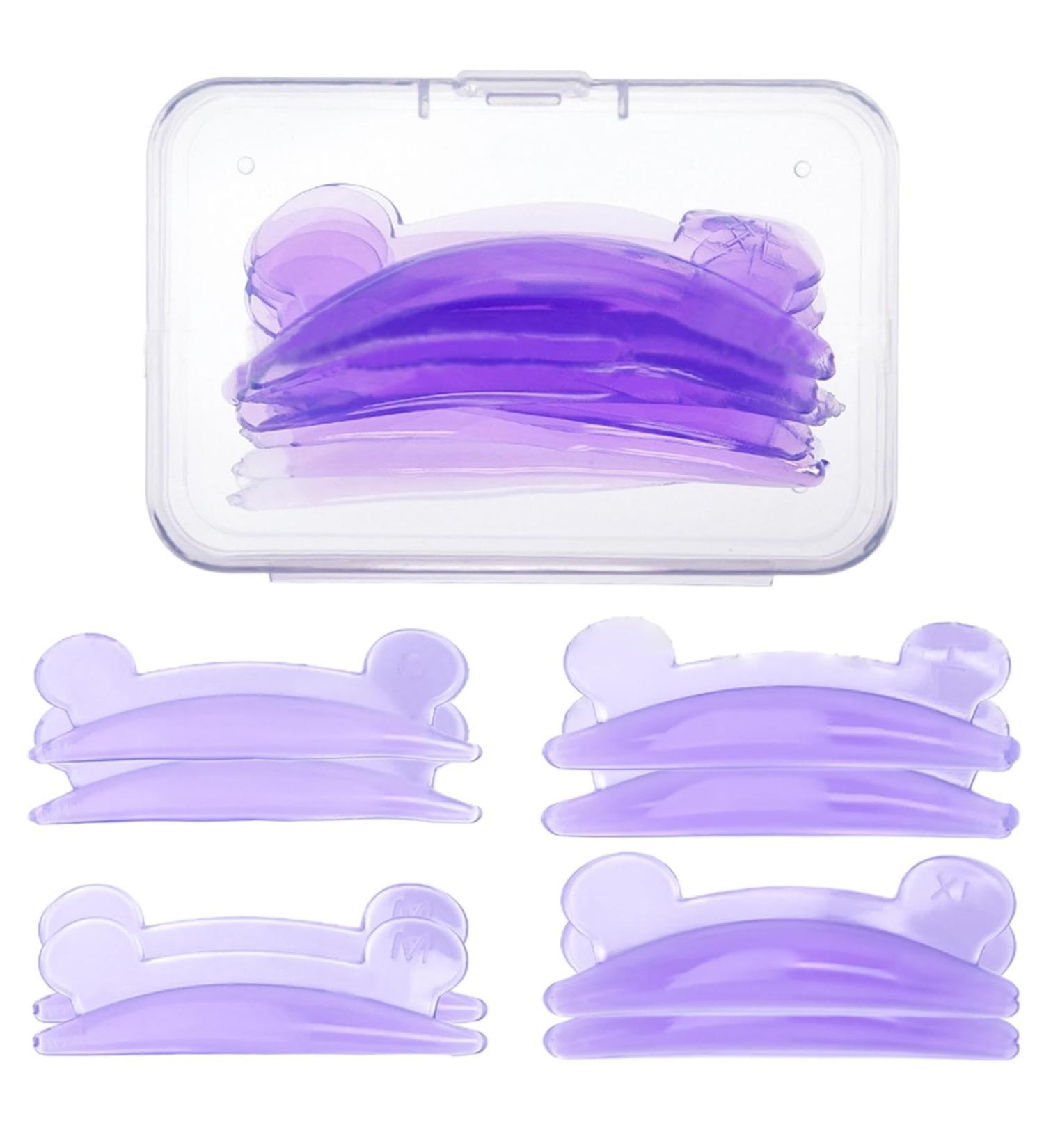 Eyelash Perm Pads | 4 Pairs Bear Style Silicone Lash Silicon Pad - Reusable Soft Lash Lift Rods Silicone Lash Curler Pad in 4 Sizes for Different Length Eyelashes Lifting - Buy Online on GoSupps.com