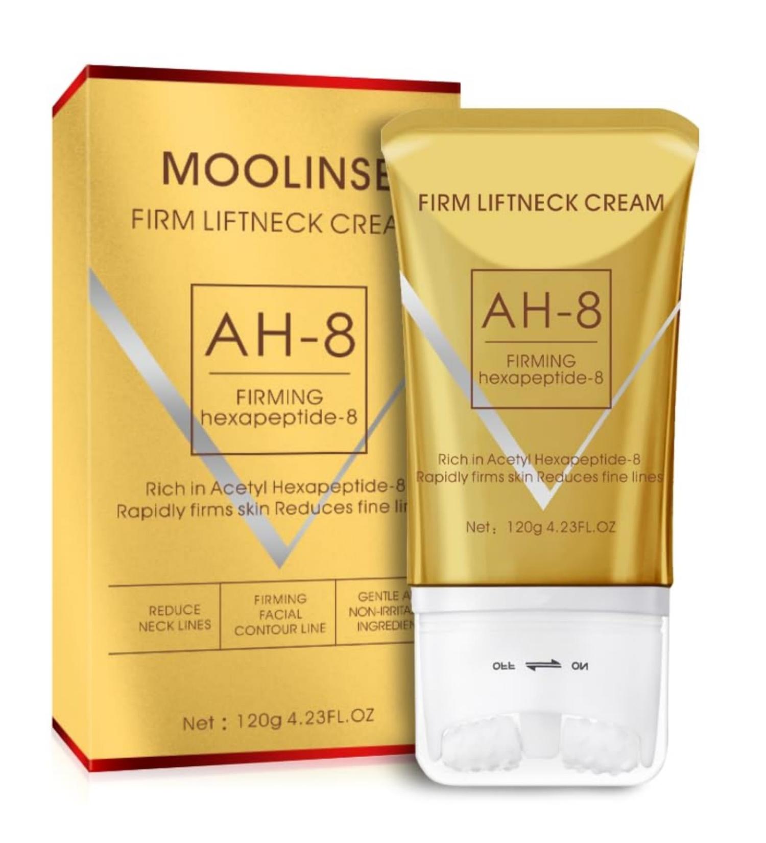 Betginq AH-8 Firming Neck Cream with Roller Neck Moisturizer Cream for Crepey Skin Tightening Lotions Skin Care Skin Repair for Women Day & Night Use - Buy Online on GoSupps.com