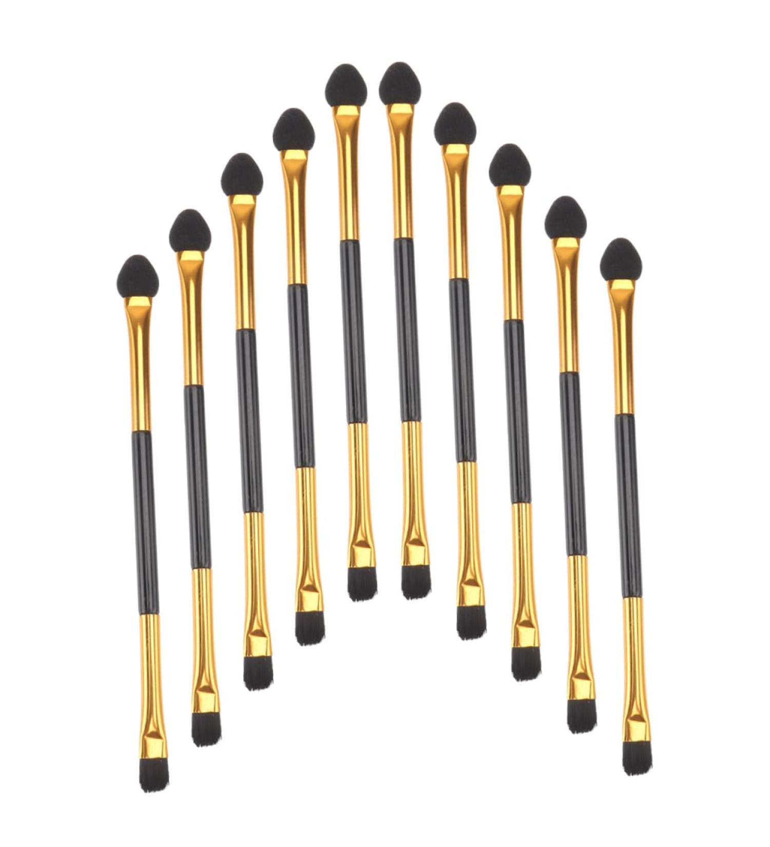 MUSISALY 20pcs Double Ended Eyeshadow Brush Beauty Supply Dual Sided Eyeshadow Makeup Tool Eyeshadow Applicator Eye Shadow Brush for Makeup Double-headed Eyeshadow Brush Cosmetics Kit - Buy Online on GoSupps.com