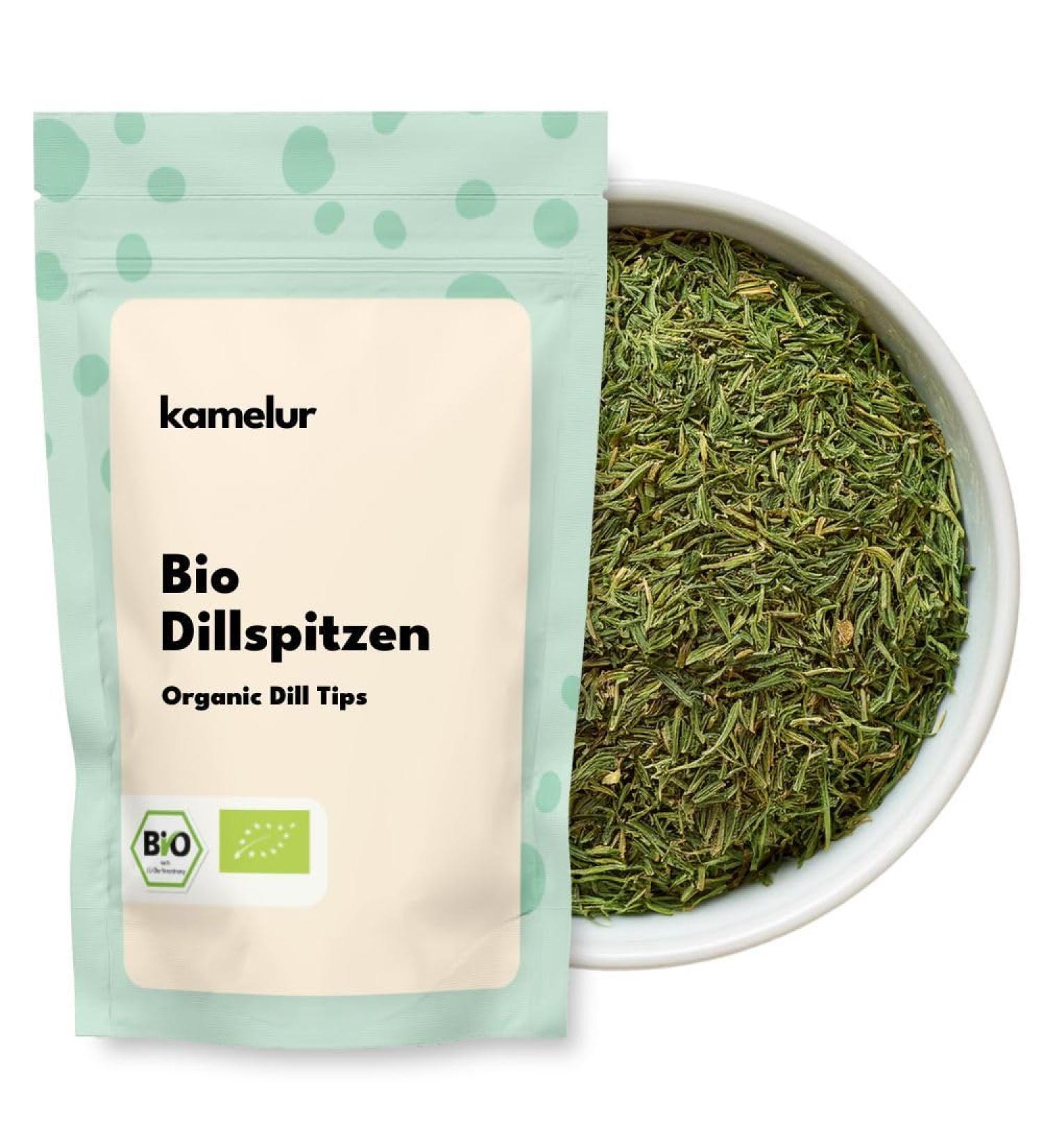  Kamelur 500 g dried organic dill tips delicious organic spices without additives - Buy Online on GoSupps.com
