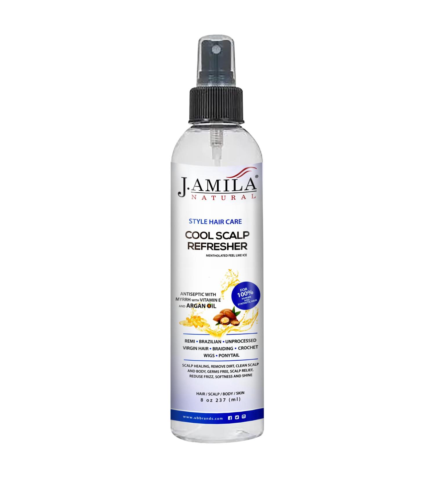 Styling Hair Care Cool Scalp Refresher Spray - Cleanse Reduce Frizz & Add Shine with Vitamin E & Argan Oil for Braids & Scalp (8oz) - Buy Online on GoSupps.com