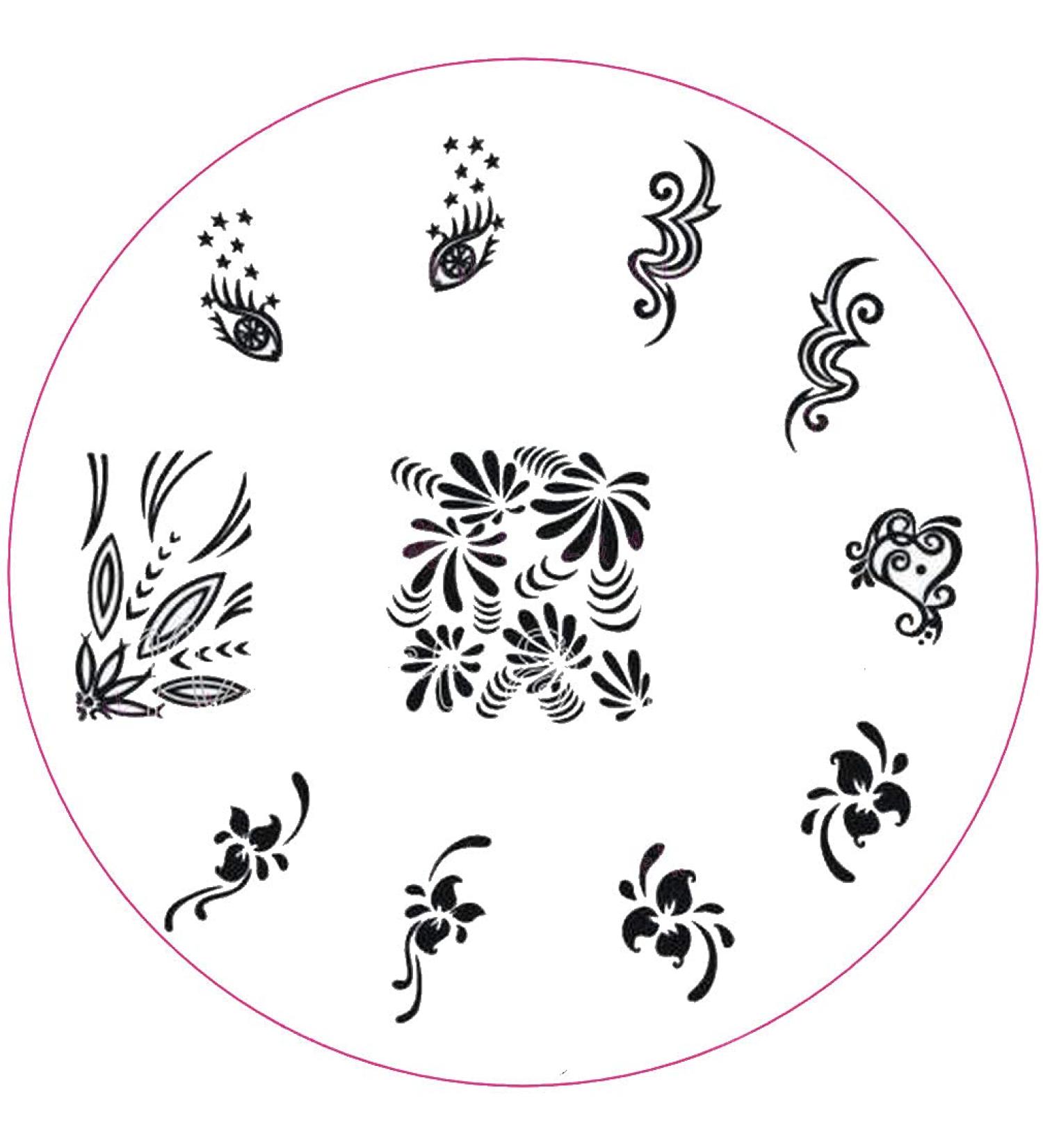 Stamping template # a-05 eyes