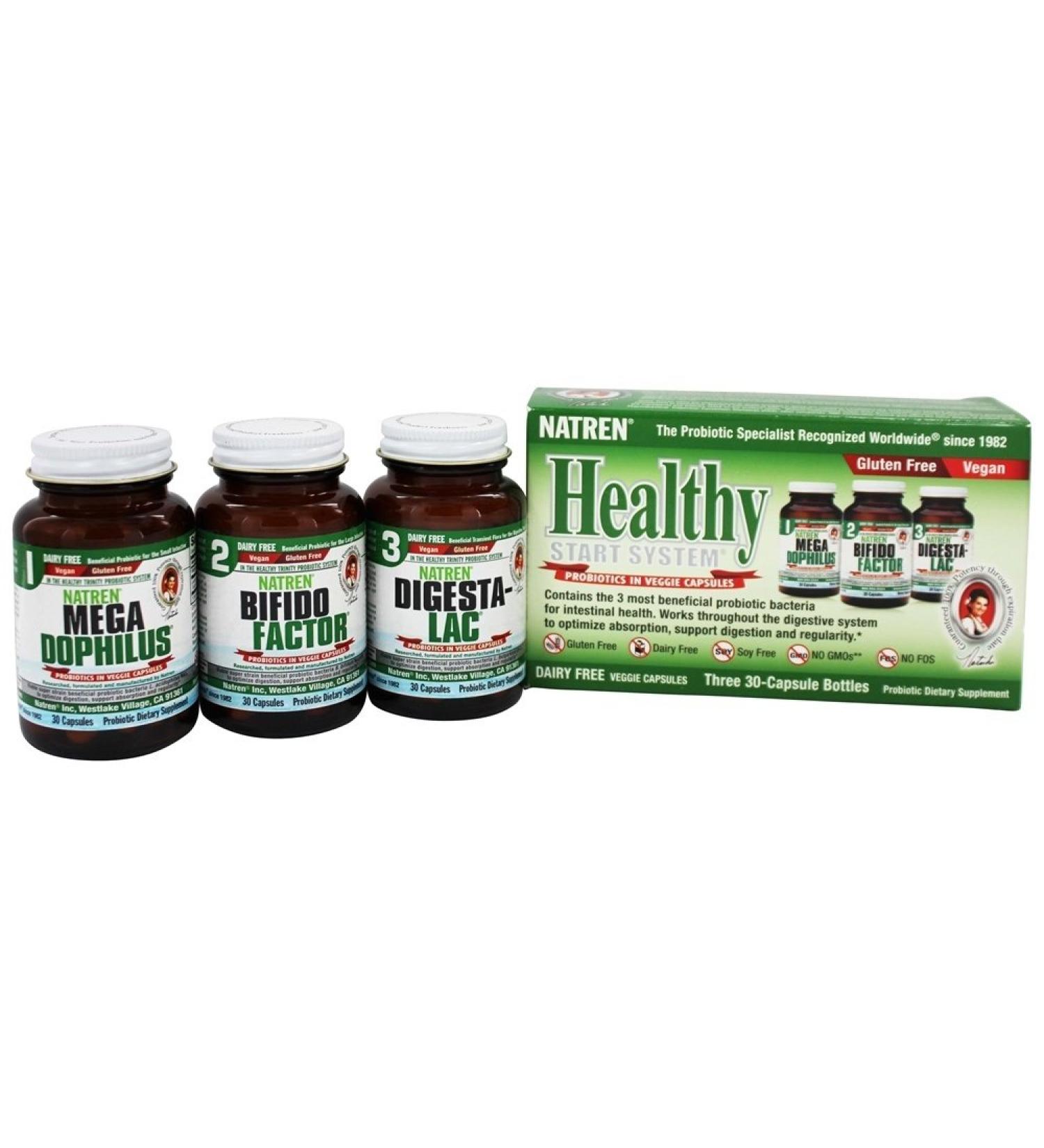 Natren Healthy Trinity Starter Kit Dairy Free 30 Count 3 Pack - Buy Online on GoSupps.com