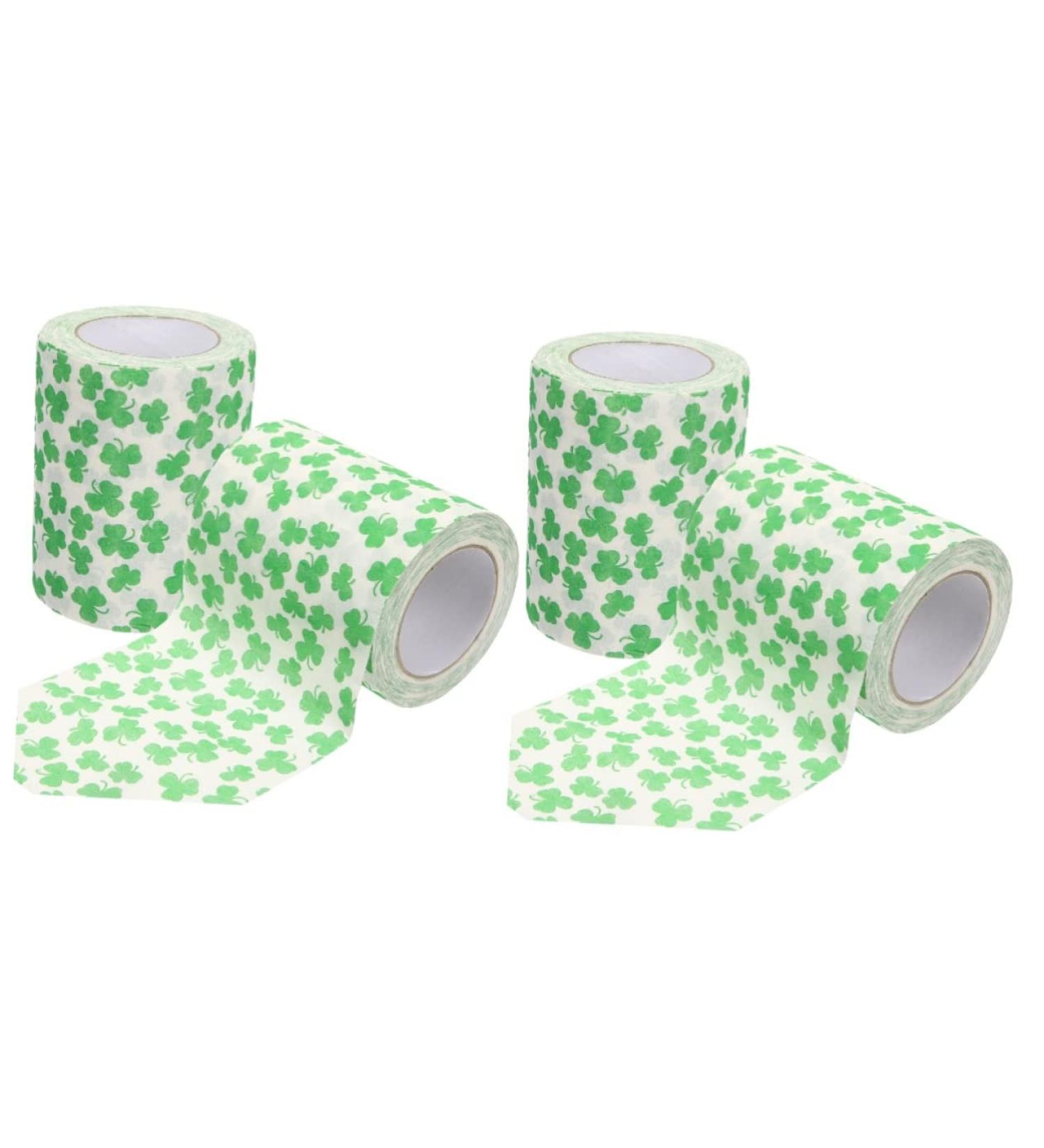 Tissue Paper 4 Rolls Paper Supple Day Toilet St Patricks Bathroom Kitchen Bath Tissue Napkin Printing Printed Pattern Strong Napkins Family Household Bathroom Napkins/142 4 Count (Pack of 1) As Shownx2pcs - Buy Online on GoSupps.com