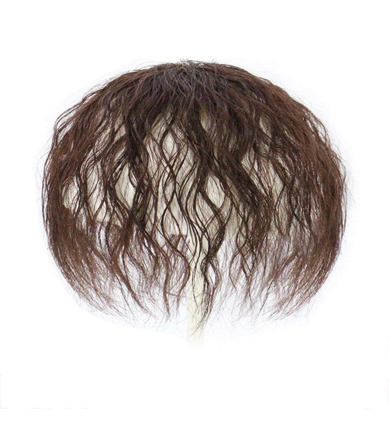 Natural Looking Curly Hair Clipping Apex - Human Hair Wig Toupee for Thin Hair with Ponytail - Buy Online on GoSupps.com