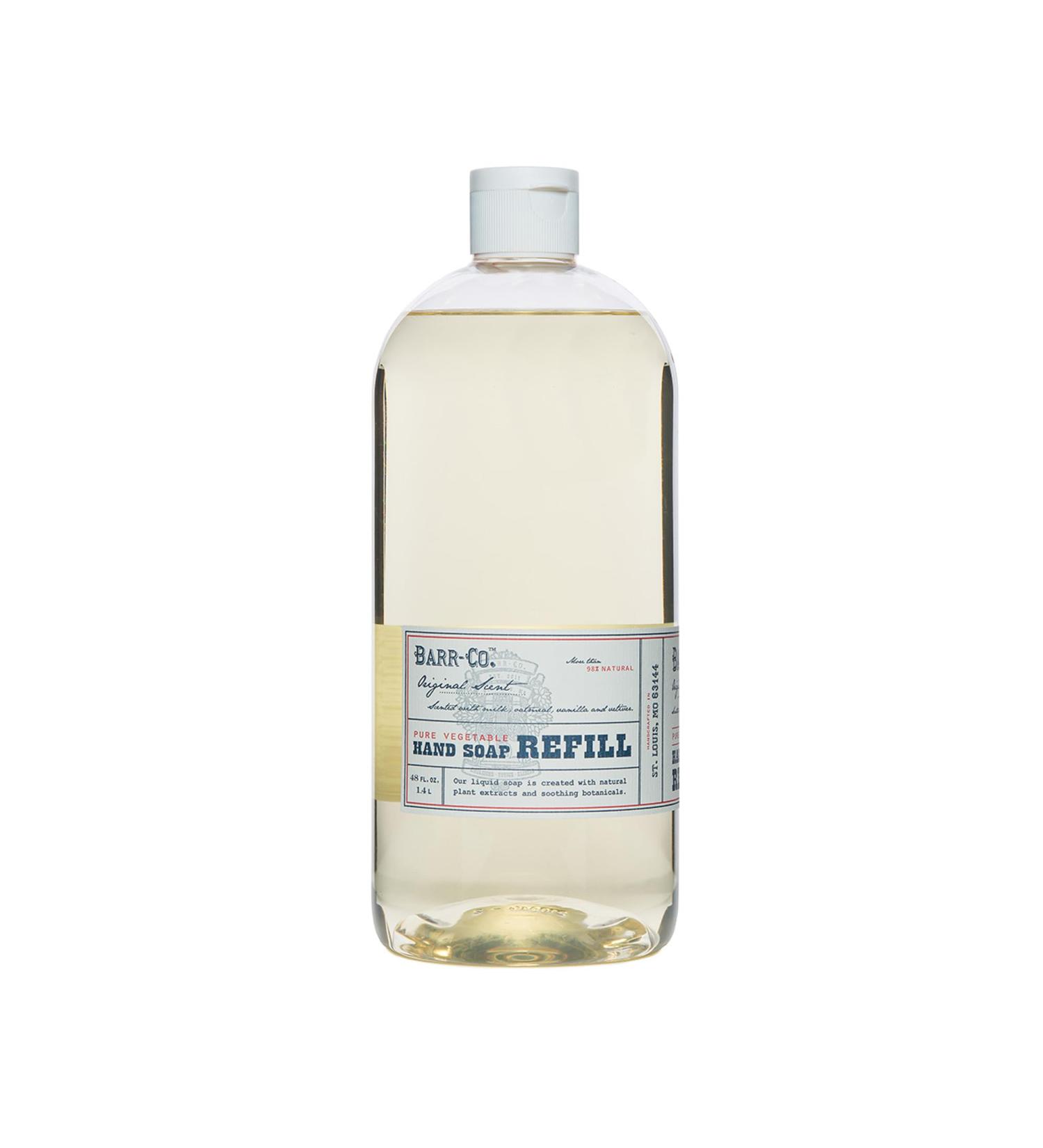 BARR-CO. Liquid Soap Refill Natural Hand Soap with Oat Vanilla & Vetiver Vegan Moisturizing Formula for Bathroom & Kitchen Original Scent 32fl oz Original 32 Fl Oz (Pack of 1) - Buy Online on GoSupps.com