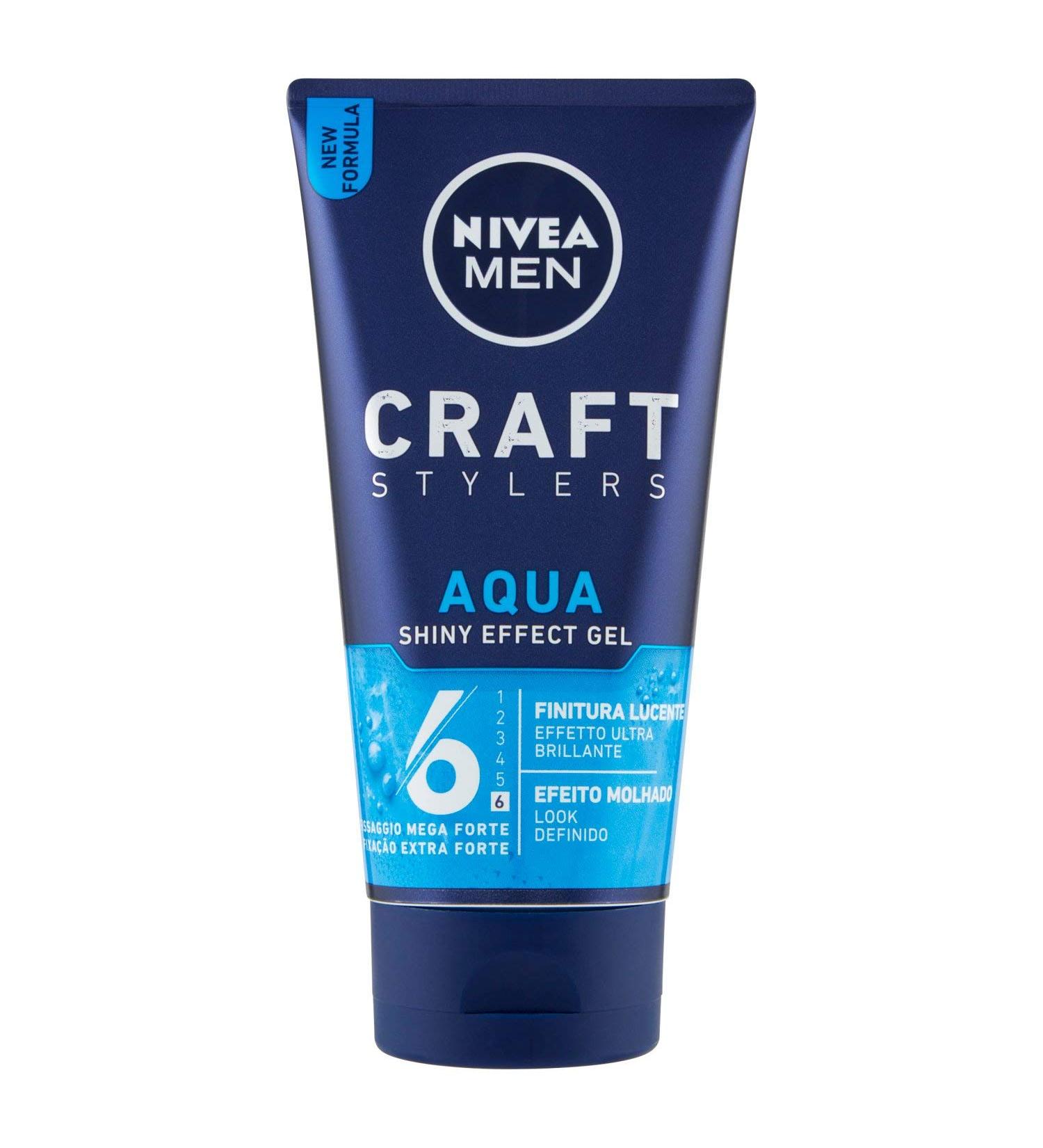 NIVEA Gel Aqua Tube 6 Mega Strong 150 ml - Strong Hold Hair Gel for All Hair Types - International Shipping Available - Buy Online on GoSupps.com