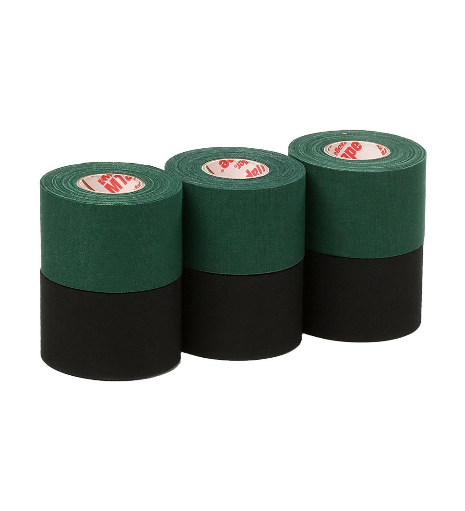 Mueller Athletic Tape Sports Tape Green and Black 6 rolls