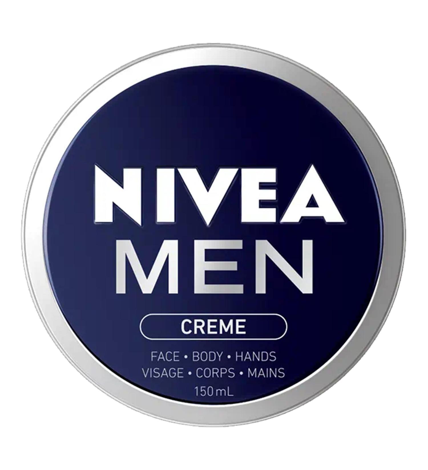 NIVEA Men Cr me | Nourishing All Purpose Cream with Vitamin E | Non-sticky Non-greasy fast absorbing | For Mens Face Body and Hand Cream| Lightweight Men's Moisturizer | Daily Moisturizer | 150 mL 150 ml (Pack of 1) - Buy Online on GoSupps.com