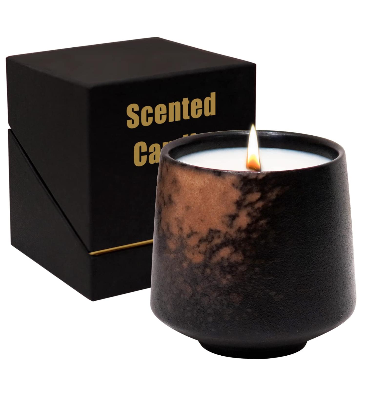 Wild Bluebell Scented Soy Aromatherapy Candle | 8 oz | 40 Hour Burn | Made with Essential Oils | Perfect Gift Box - Buy Online on GoSupps.com