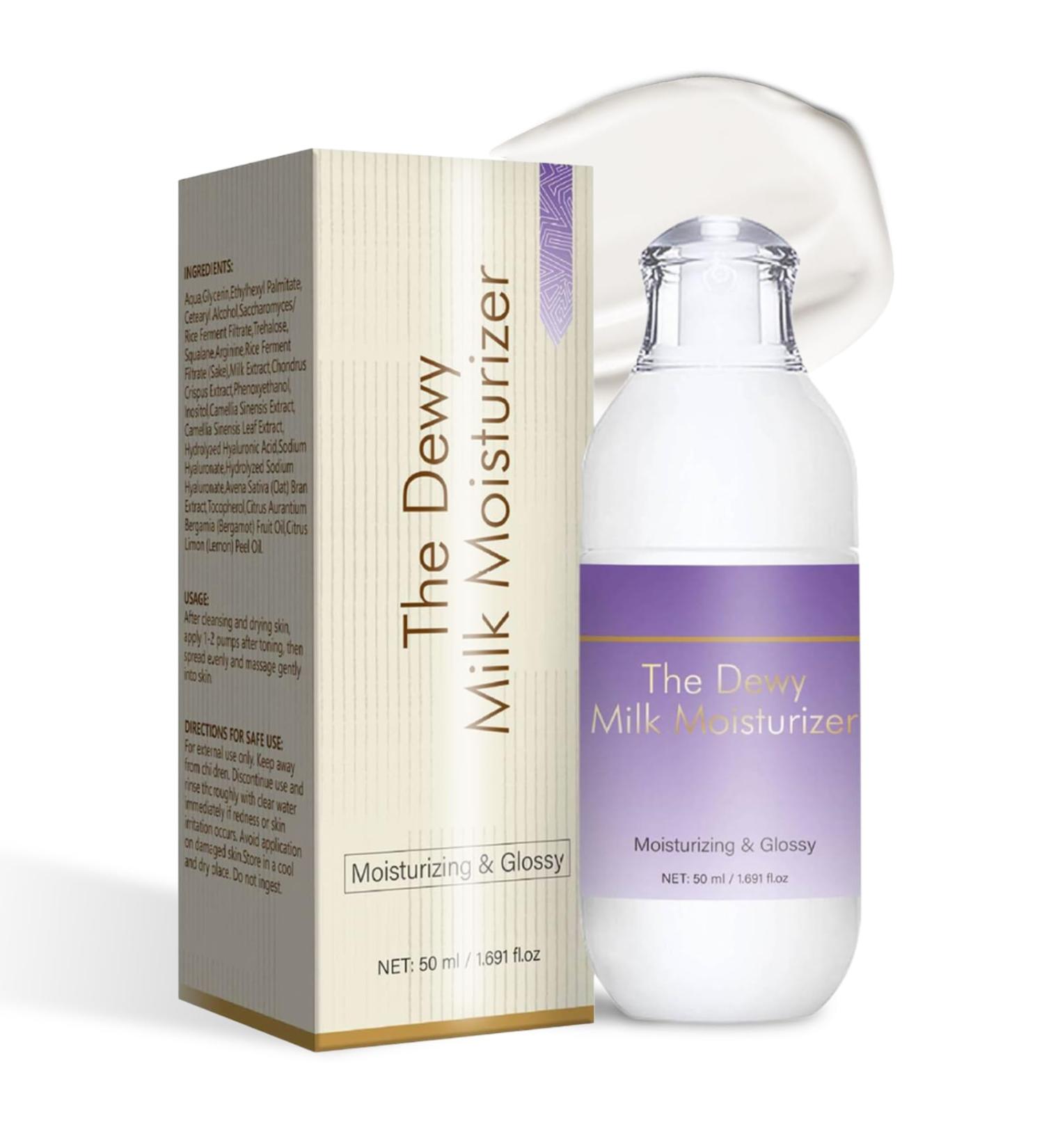 Sheghy Dewy Milk Moisturizer for Face Dewy Skin Cream Lightweight Milk Moisturizer for Glass skin Glow Oil-Free Hydrating Face Lotion for Dry & Combination Skin (1) - Buy Online on GoSupps.com