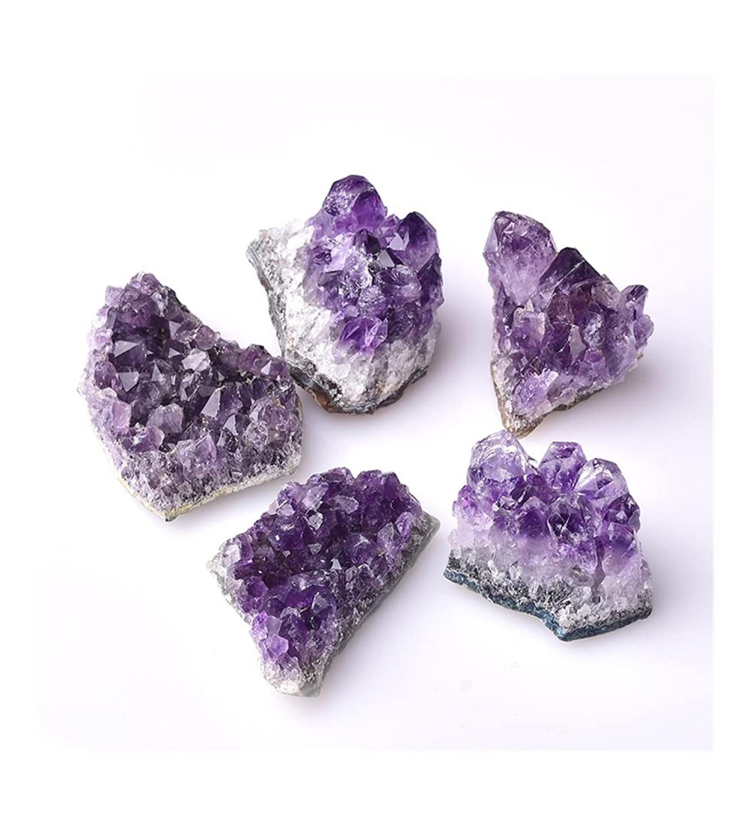 1PC Natural Amethyst Cluster Quartz Raw sStone Decoration Ornament Purple Feng Shui Stone Ore Crafts (Color : Random Delivery Size : 1PC) ningxiao 1PC Random Delivery - Buy Online on GoSupps.com