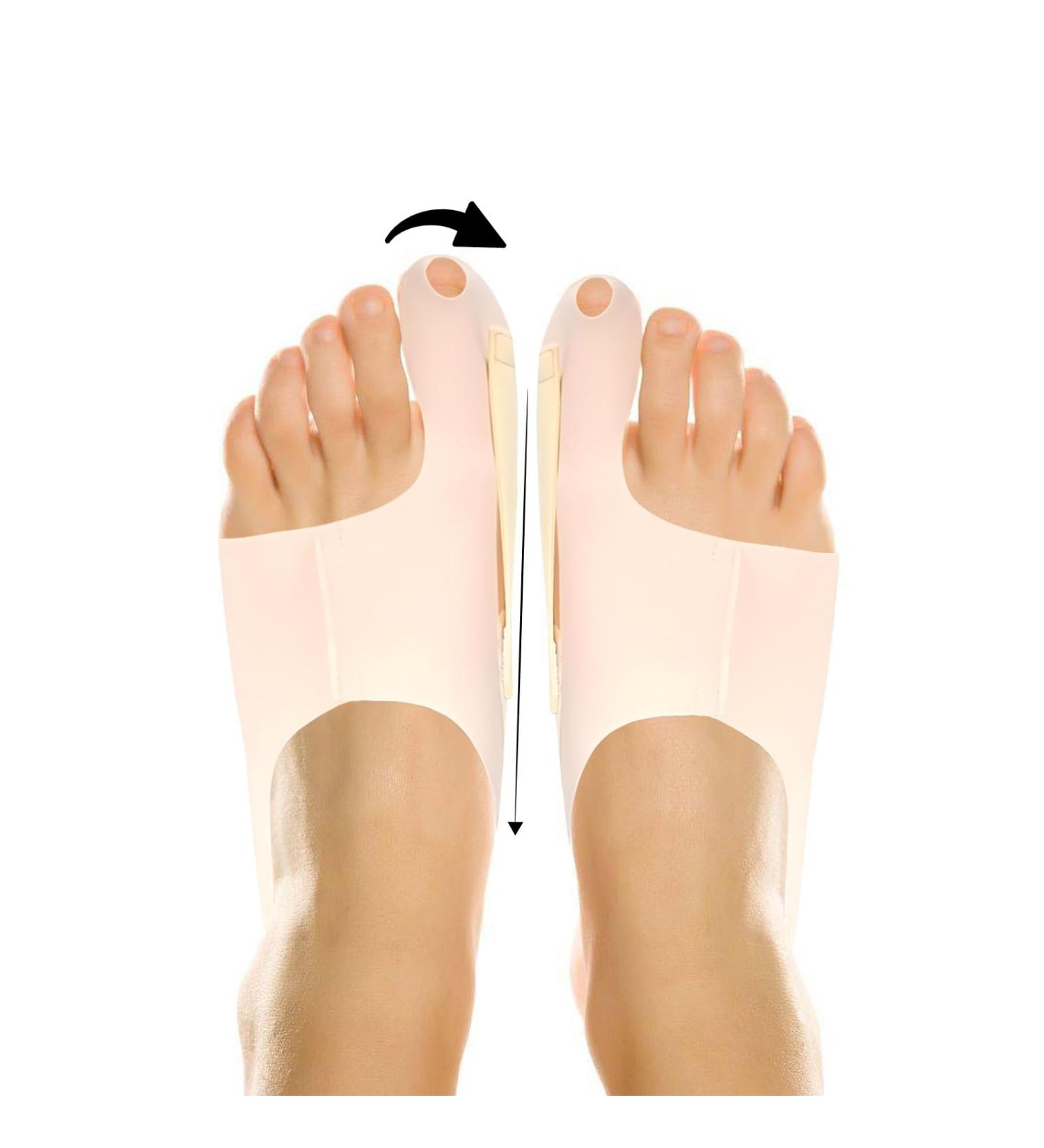 Auliuse Soft Bunion Socks in Shoes Toe Straighteners for Men Women Hallux Valgus Relief Bunion Corrector Big Toes Bent Toes Pain Relief Day Night Time Bunion Relief (L) - Buy Online on GoSupps.com