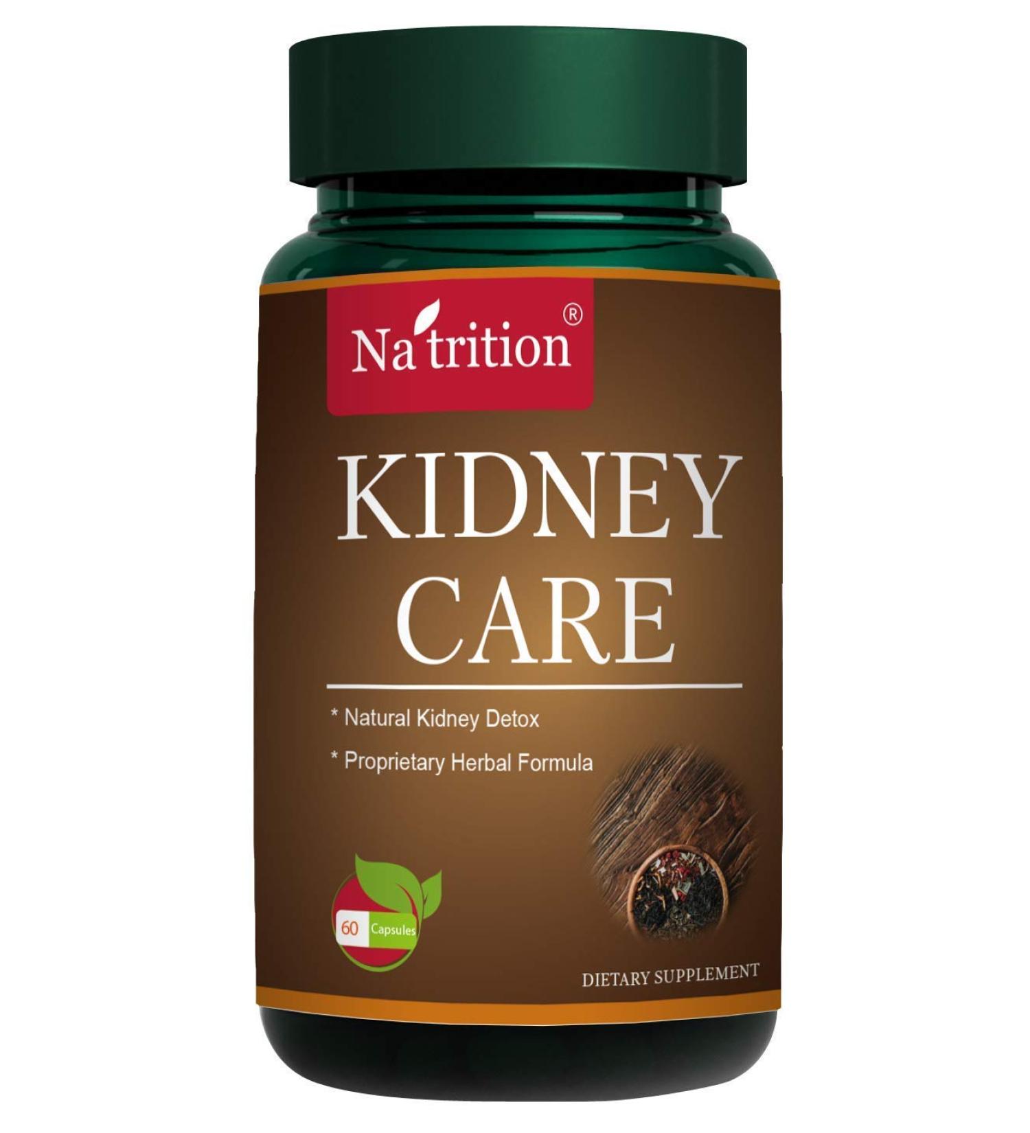 Natrition Kidney Care Cistanche Tubulosa 240mg Goji Berry 5:1 Extract Walnut Extract 100mg Siberian Ginseng 100mg and Glossy Privet Fruit 100mg 90 Easy Swallow Veggie Capsules 1 Month Supply