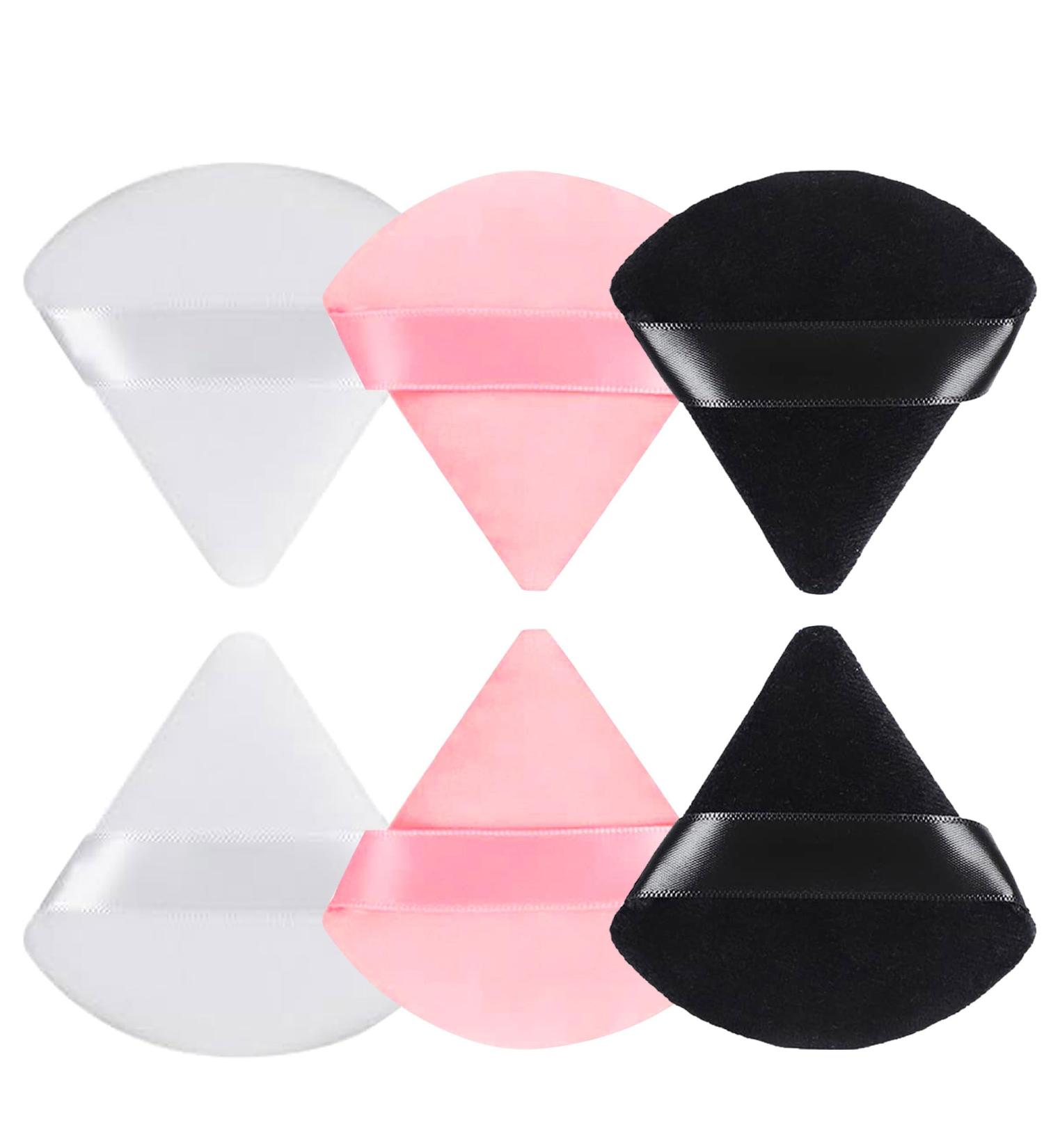 Triangle Powder Puffs for Makeup | Super-Soft Washable & Reusable | Ideal for Blending Foundation & Setting Powder | B&R MALL - Buy Online on GoSupps.com