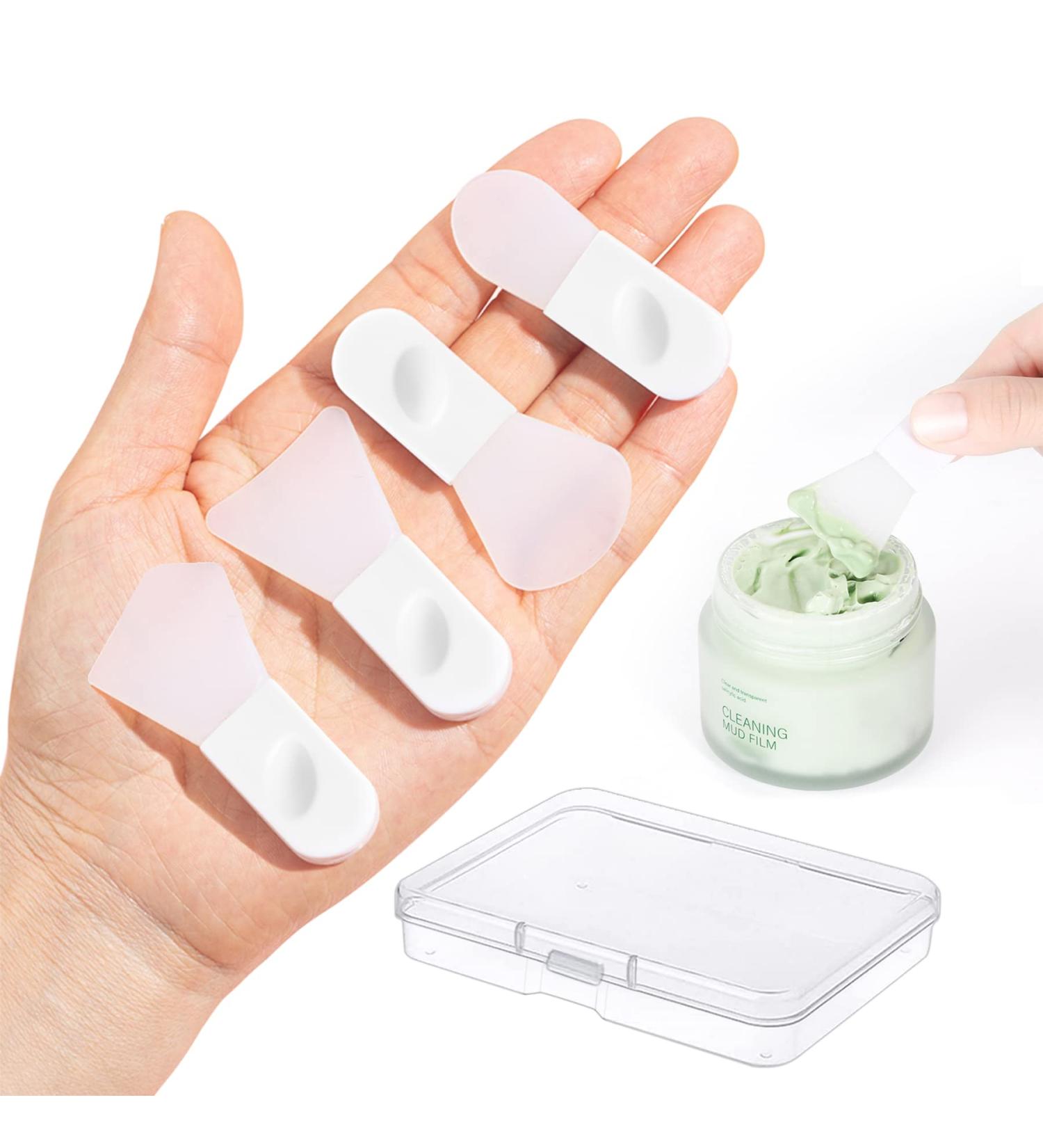 4PCS Silicone Face Mask Applicator Brushes - Portable Makeup Spatula for Mud, Clay, Eye Mask & Body Lotion - Buy Online on GoSupps.com