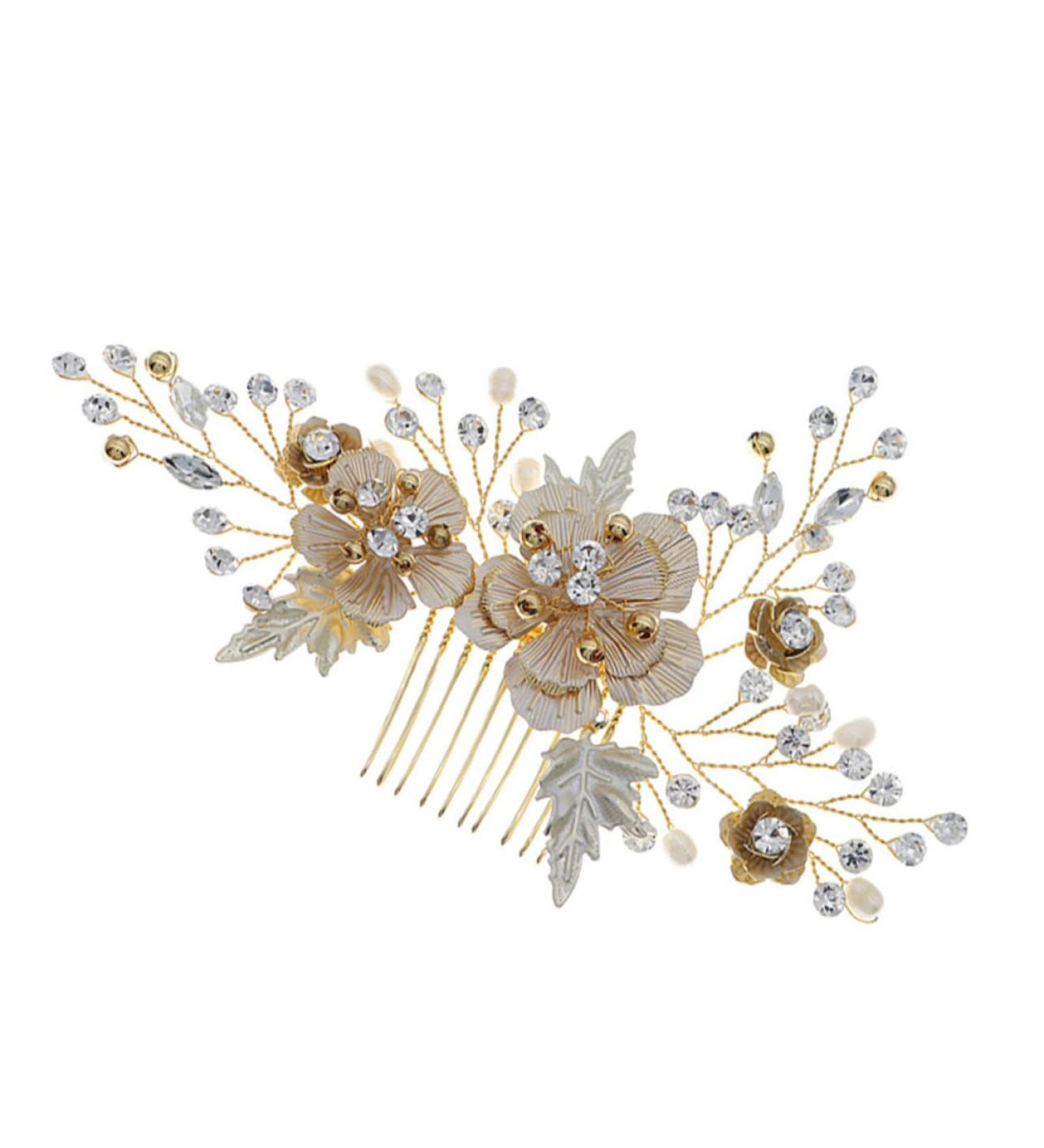 FRCOLOR 1pc Comb Bridesmaid Hair Accessories Hair Accessory for Women Exquisite Hair Accessory Rhinestone Bridal Hair Accessory Tiara Leaf Hair Clips Goody Hair Clips for Women Wedding - Buy Online on GoSupps.com
