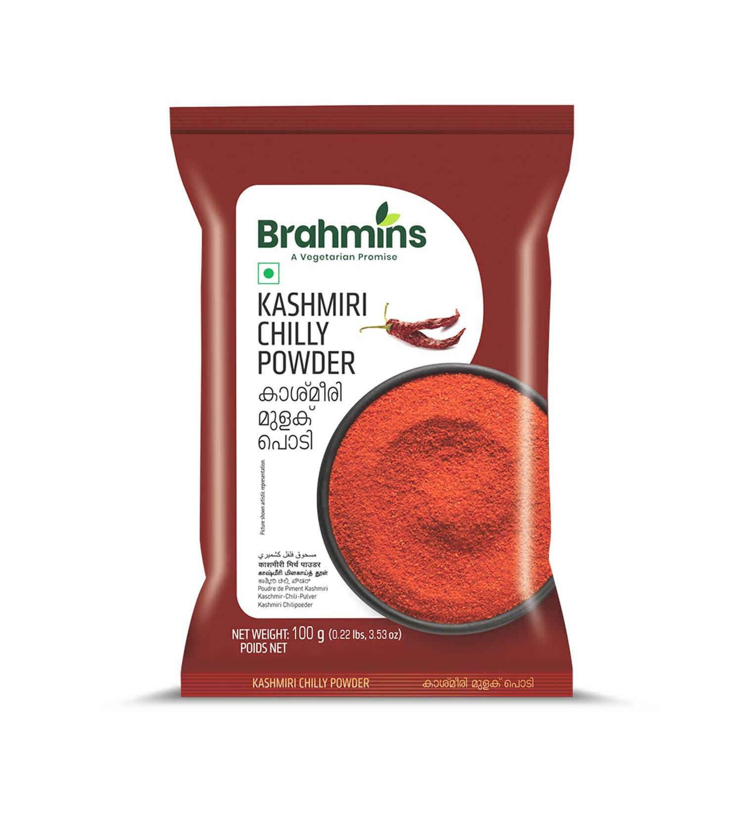 Brahmins Kashmiri Chilli Powder 100g/3.5oz - Authentic Spices for Exquisite Flavors - Buy Online on GoSupps.com