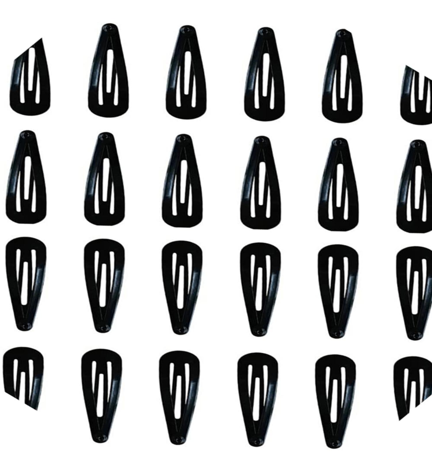 Hair Clips  20pcs Hair Barrettes  Metal Snap Clips  Haalii Black 2 Inch Barrettes Women Metal Snap Hair Clips Accessories  Clips & Barrettes
