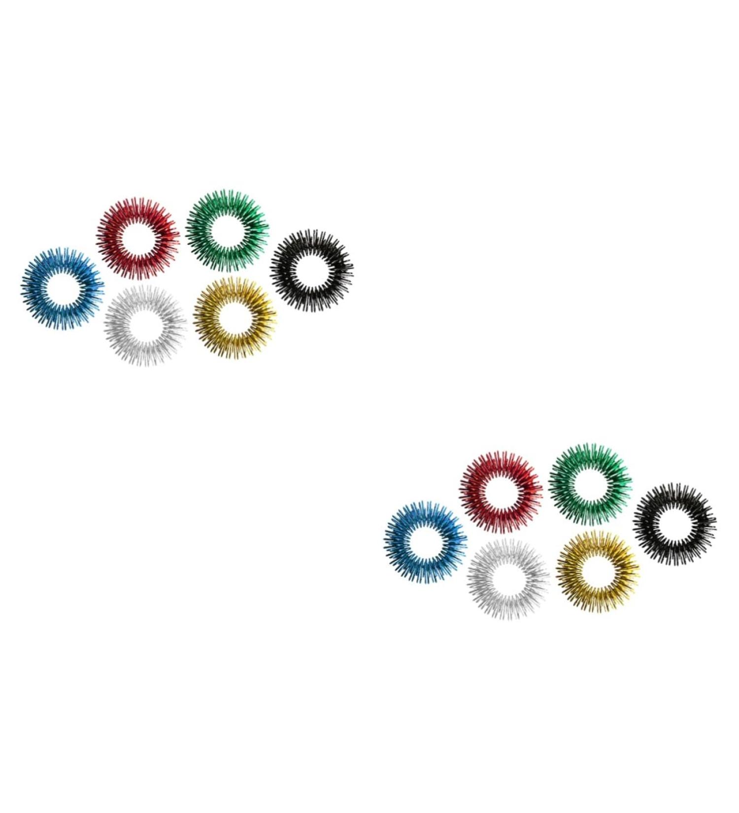 FRCOLOR 12 STK Acupressure Rings for Kids | Sensory Finger Rings & Massage Toys | Perfect for Elementary School & Play - Buy Online on GoSupps.com