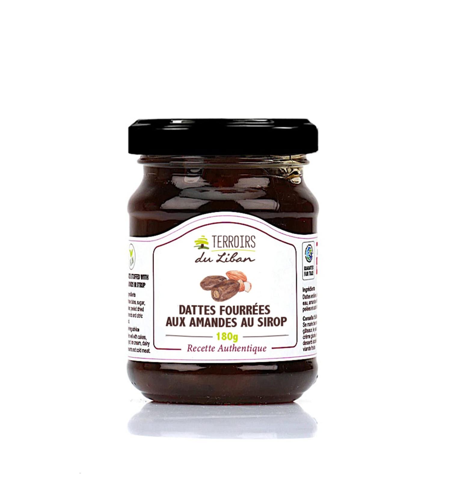 3 Dates Stuffed with Almonds in Syrup - 3x180g - Lebanon - Buy Online on GoSupps.com