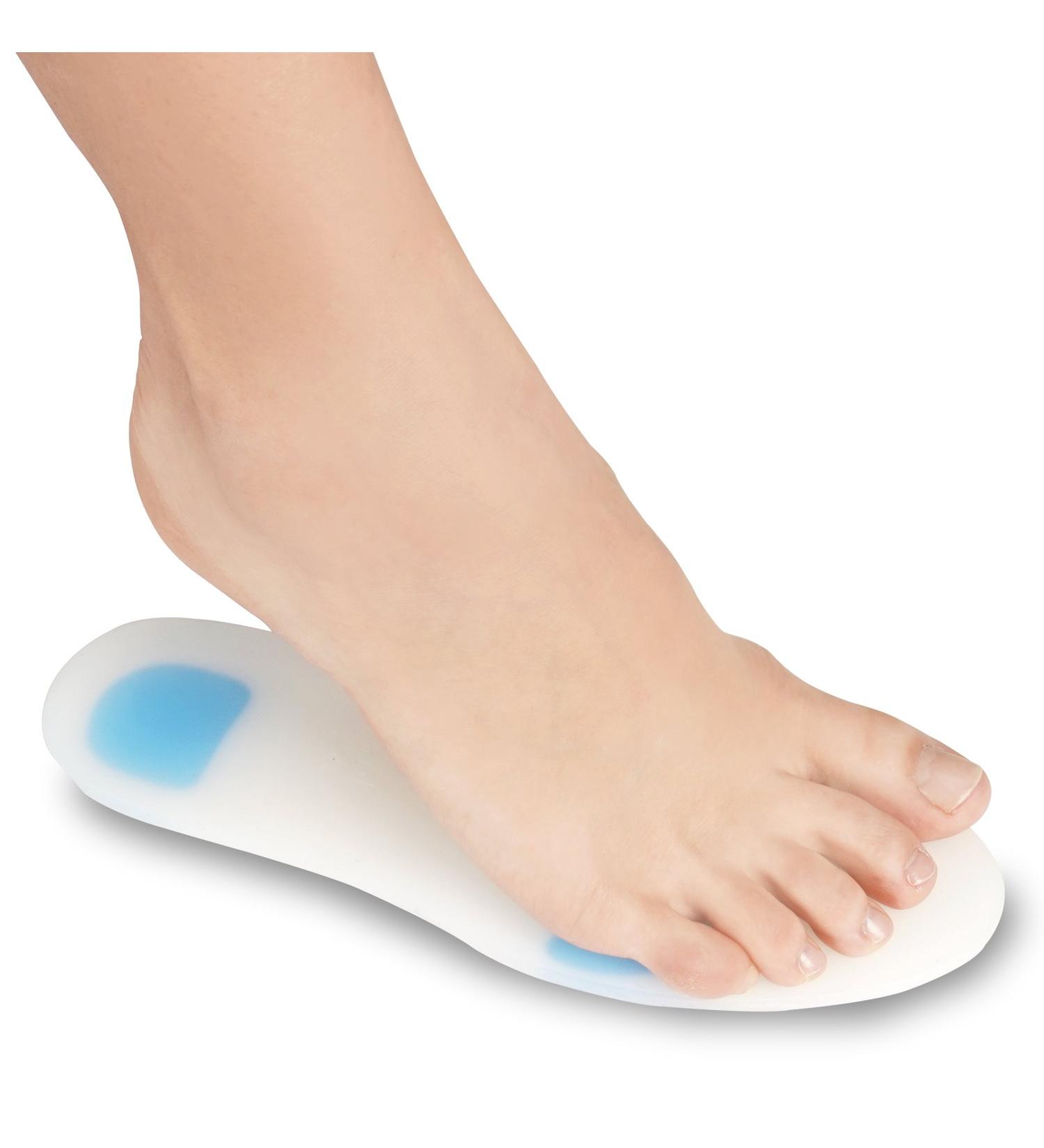 Orthopedic Silicone Shoe Insoles - Comfortable & Hypoallergenic Support for Walking & Fitness - Buy Online on GoSupps.com