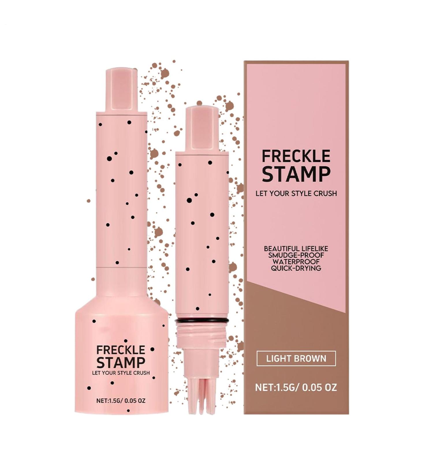 freckles stamp - Freckle Stamp Beauty Freckle Marker | Natural Lifelike Fake Freckles Makeup Pen | Long Lasting Quick Dry Temporary Facial Spots Stamps Makeups For Men & Women 1 g (Lot de 1) - Buy Online on GoSupps.com