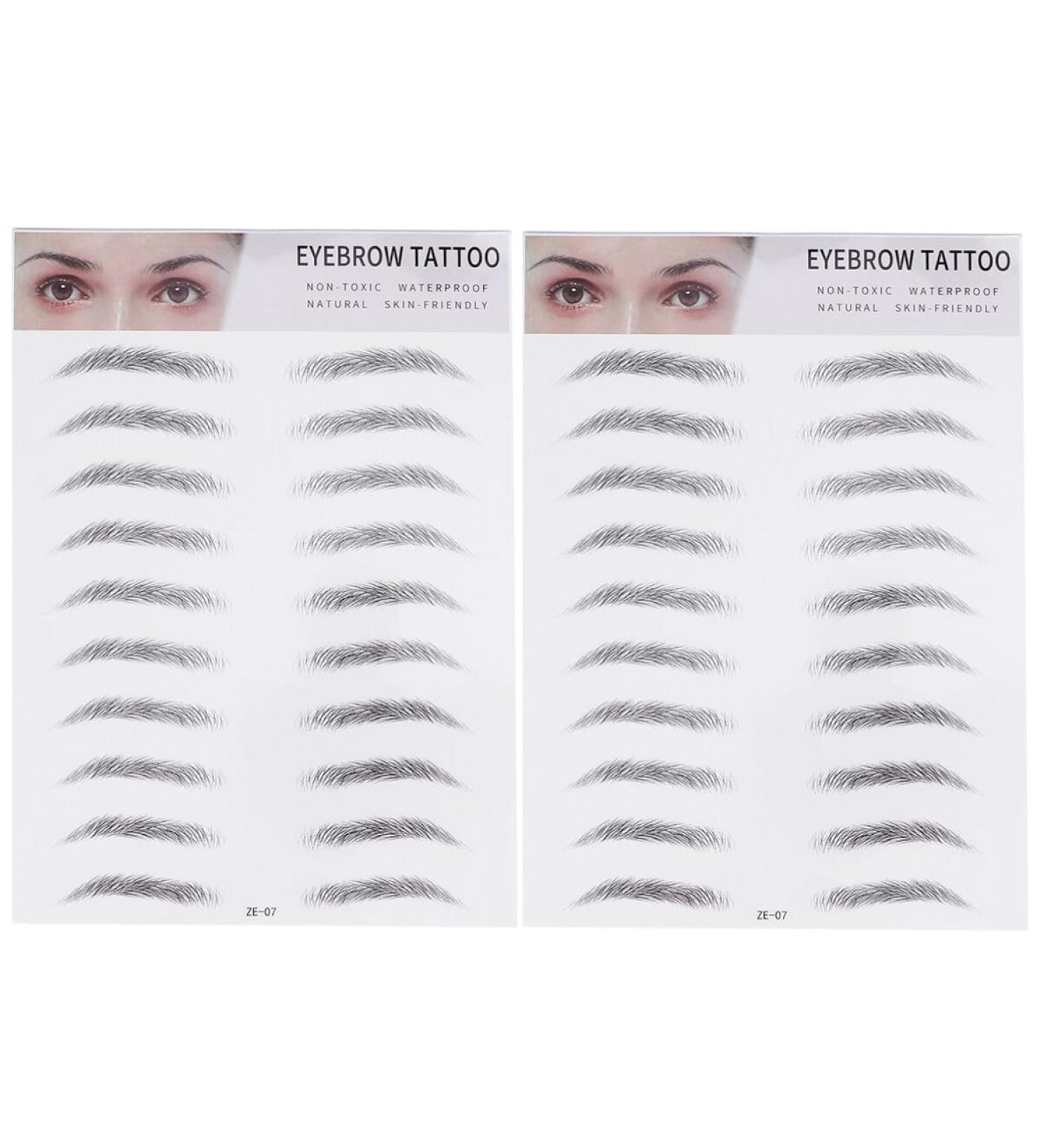 FRCOLOR 2pcs 3d Eyebrow Stickers Eye Brow Shaping Kit Stick-on Eyebrow Makeup Tools Artificial Man - Buy Online on GoSupps.com