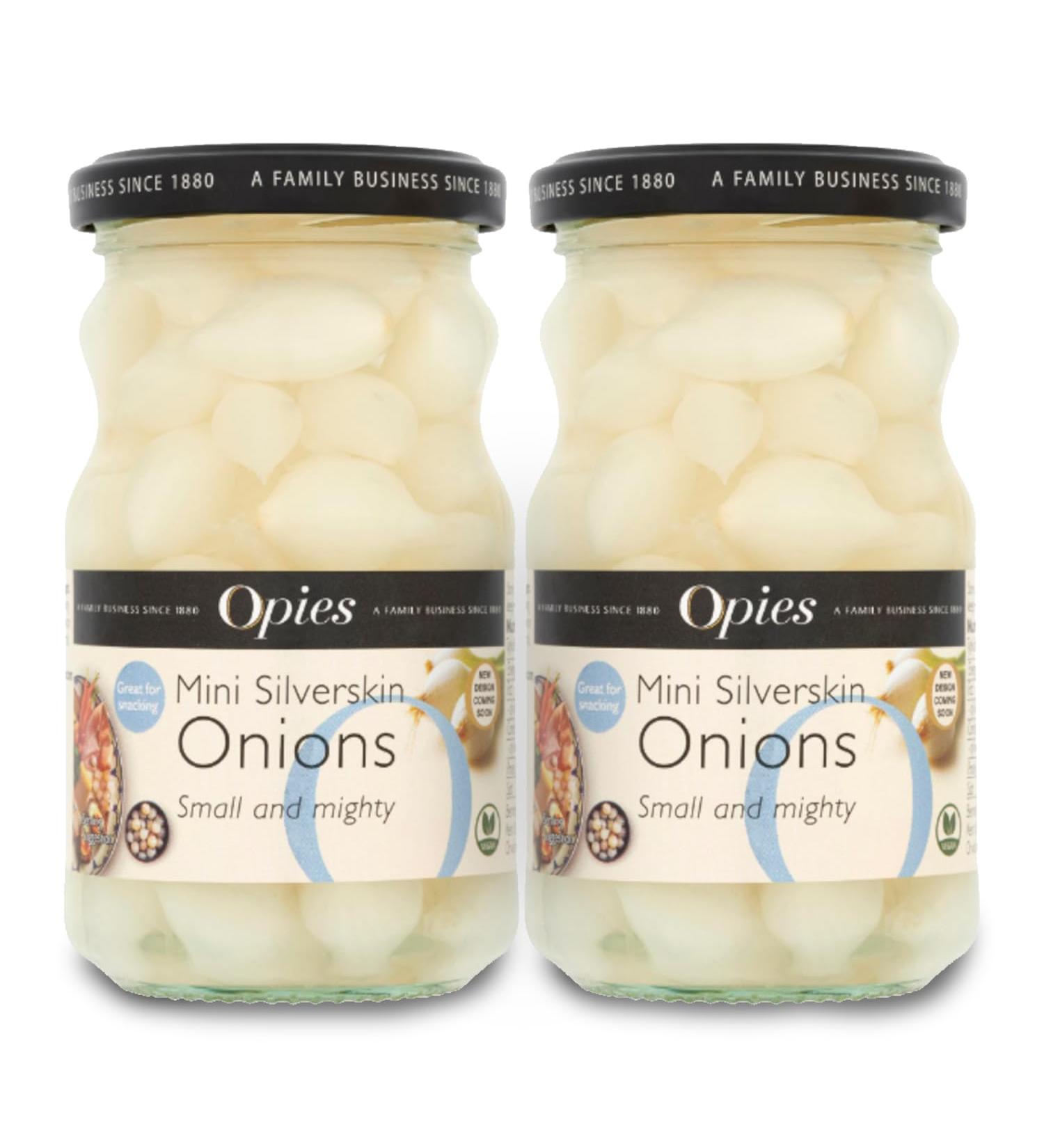 Opies | Mini Silverskin Onions | 2x227g - Buy Online on GoSupps.com