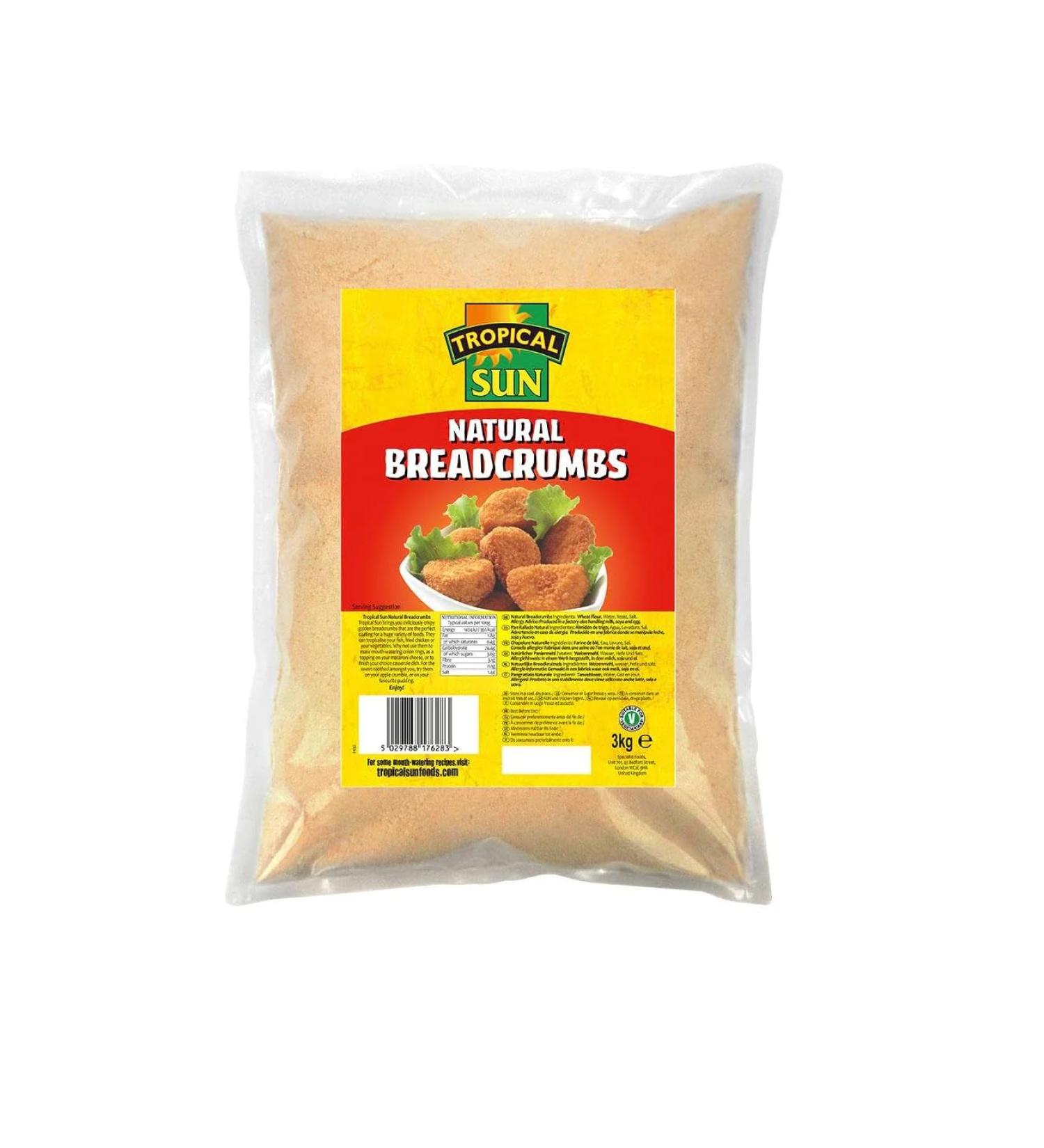 Tropical Sun Natural Breadcrumbs 3kg-Fd