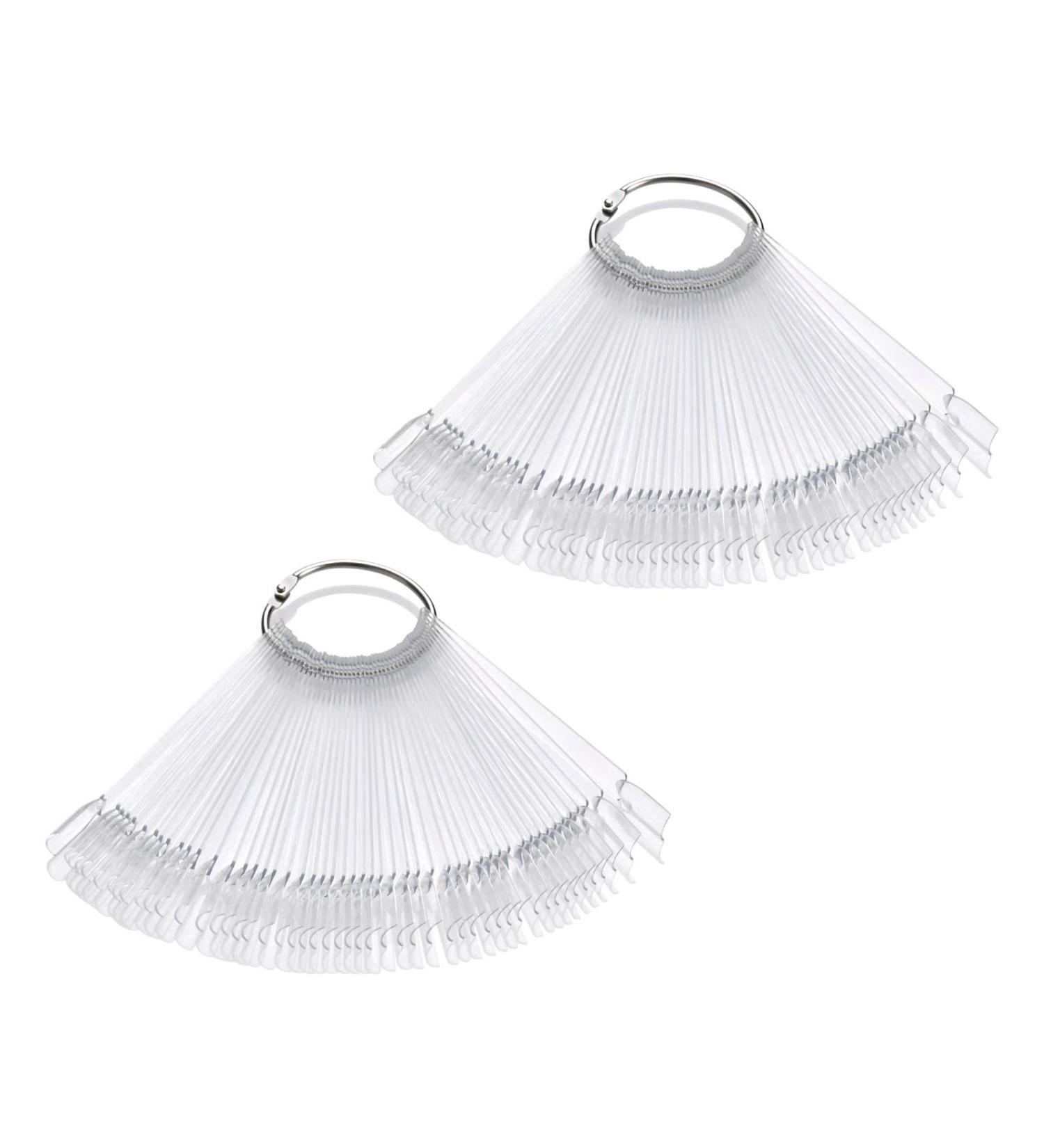 Doduos 100 Pieces Nail Art Display Tips Sticks - Transparent Nail Polish Color Card Plates for DIY Nail Art & Nail Studios - Buy Online on GoSupps.com