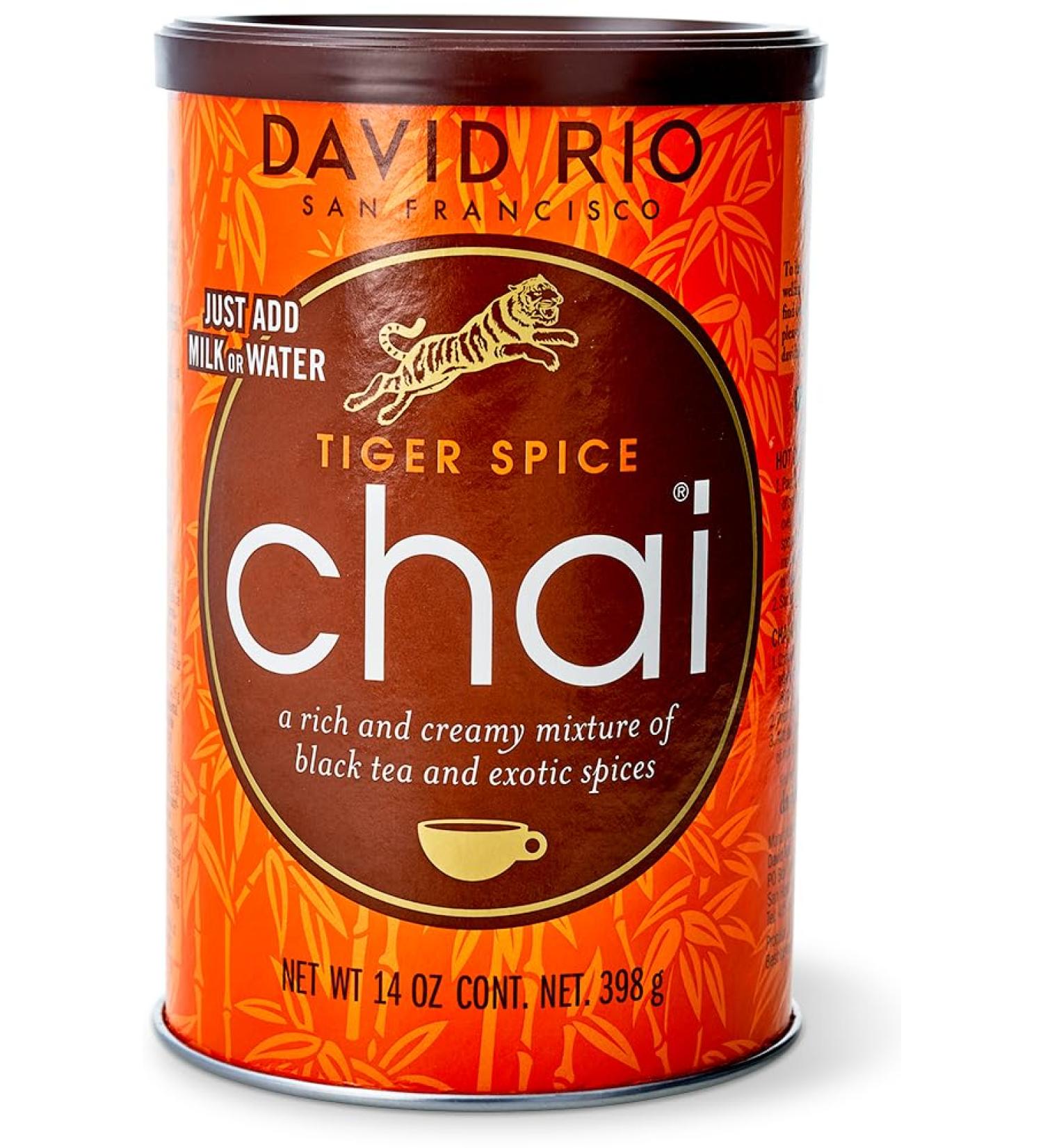 Buy David Rio Tiger Spice Chai - Cardboard Wrap Tin (3) | Authentic Chai Flavor for International Shipping - Buy Online on GoSupps.com