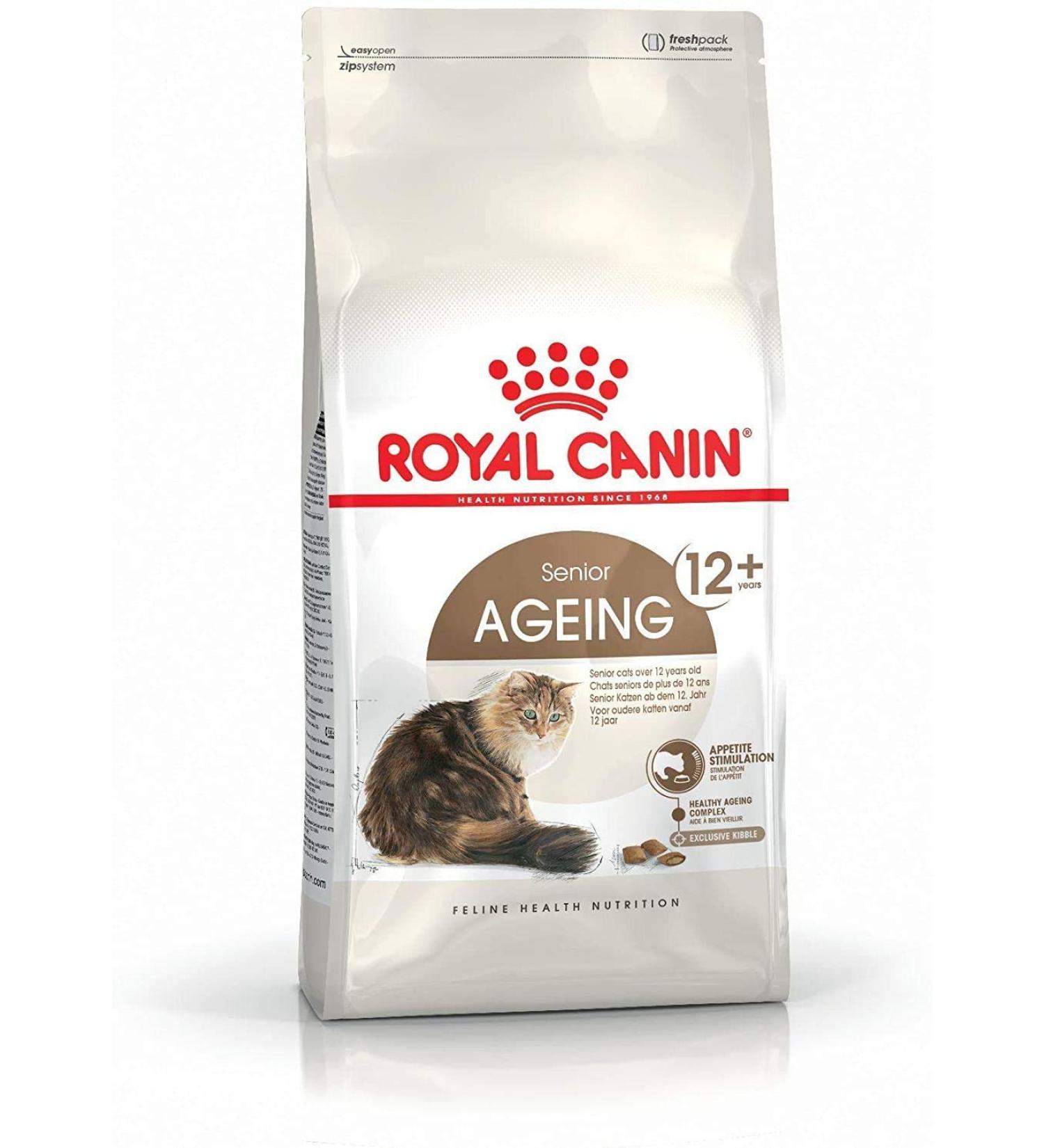 Royal Canin Senior Ageing 12+ Adult Cat Food 4kg Poultry 4 kg (Pack of 1) - Buy Online on GoSupps.com
