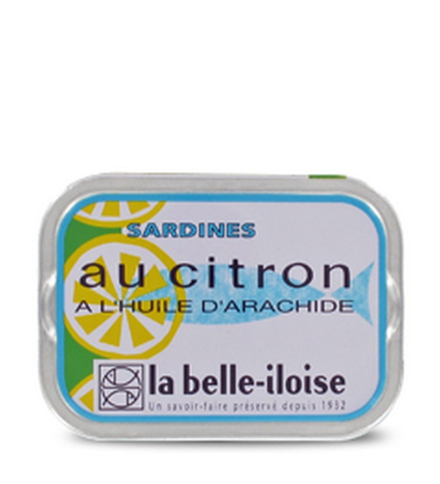 Canned SARDINES WITH LEMON WITH PEANUT OIL. 115g. THE BEAUTIFUL ILOISE
