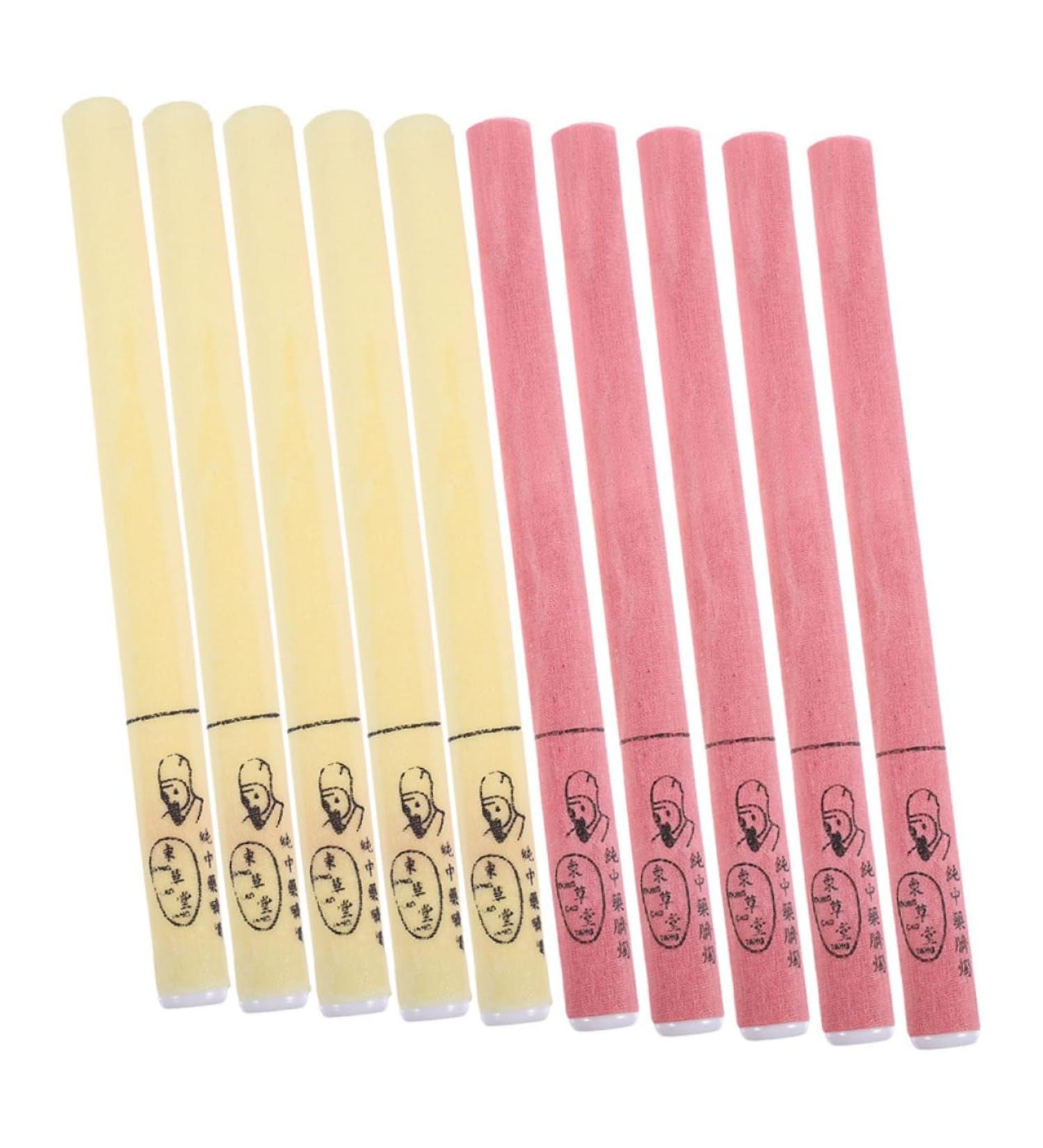 Frcolor 10-Piece Umbilical Candle Moxibustion Sticks Premium Moxa Sticks for Spa & Wellness | International Shipping - Buy Online on GoSupps.com