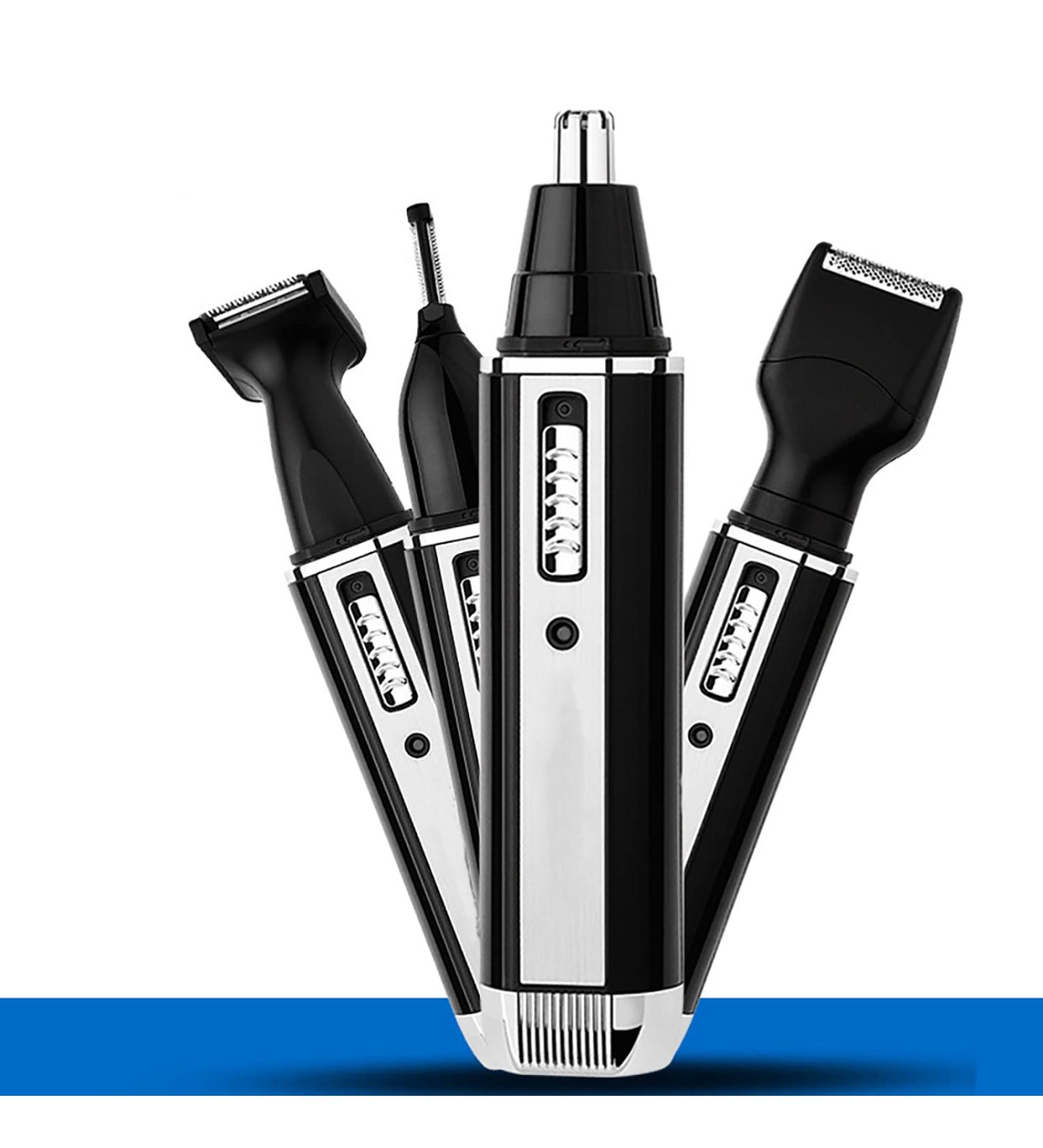 Yuehuam 4 in 1 Men's Grooming Kit - Rechargeable Beard Trimmer Electric Razor & Hair Remover for Eyebrows Ears & Nose - Buy Internationally - Buy Online on GoSupps.com