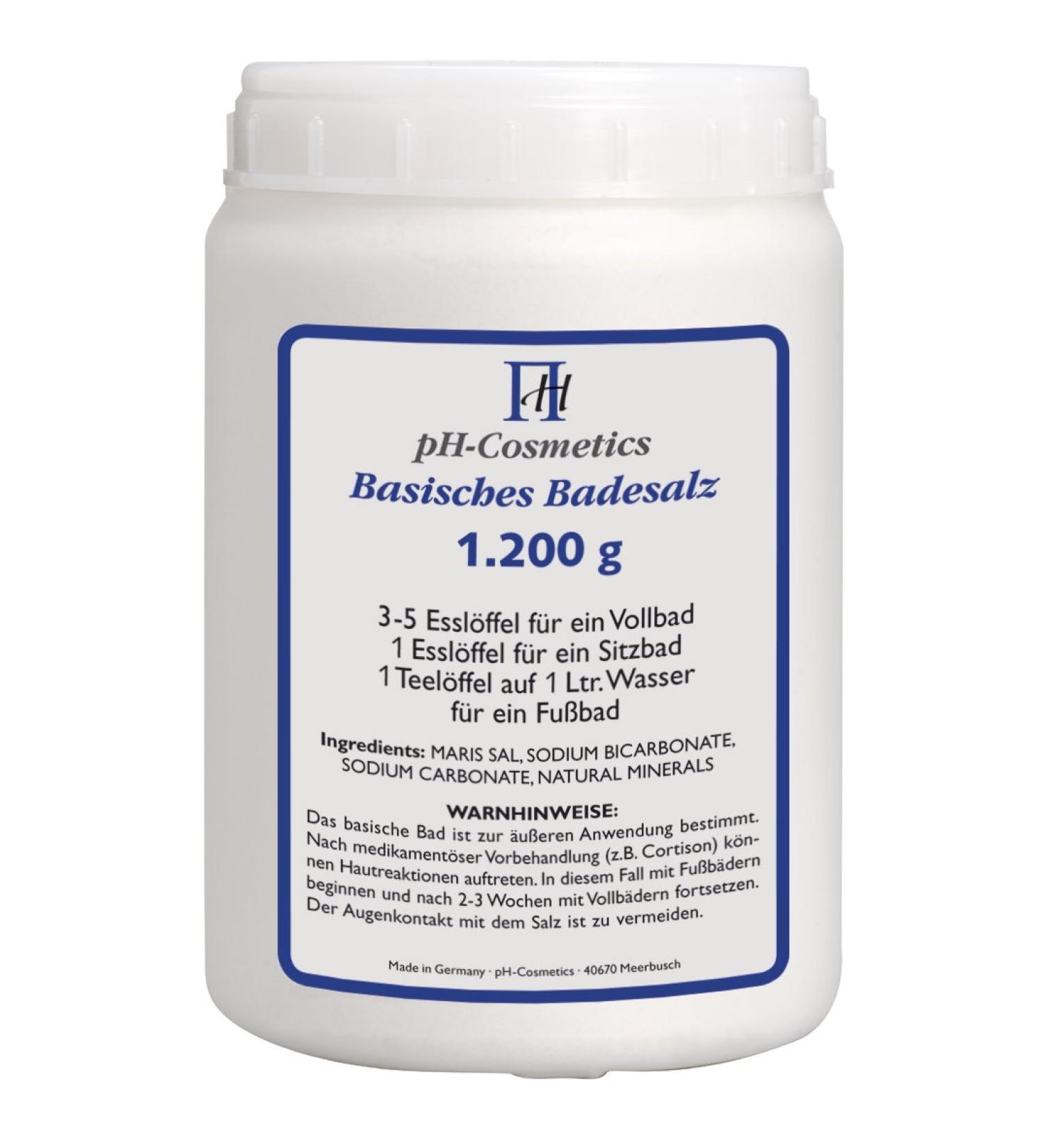 Alkaline bath salt tin for alkaline baths alkaline salt bath additive pH-Cosmetics 1200 g