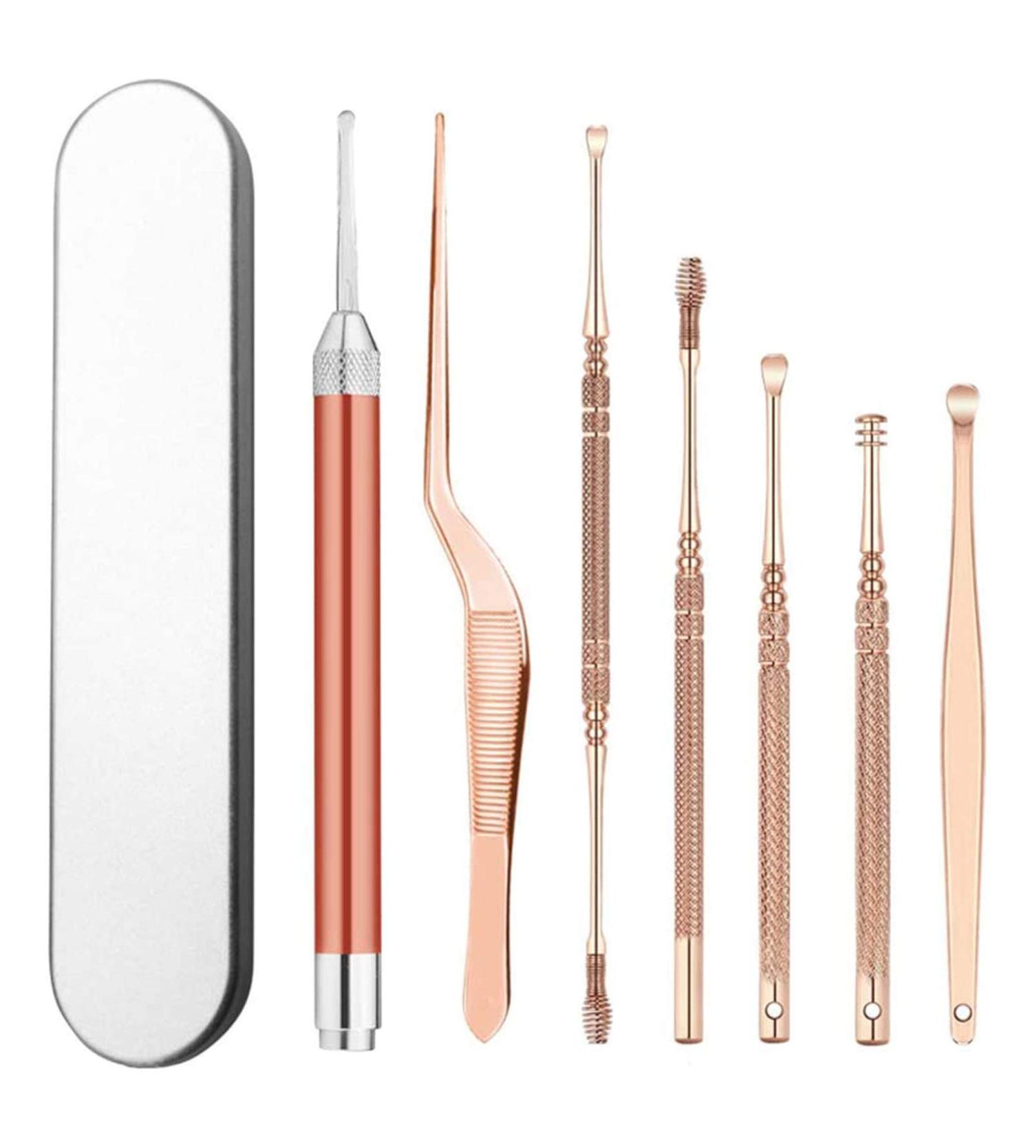 Luminous Ear Pick Ear Picking Tool Set of Children's Visual Picking Ear Wax with Light Soft Head Ear Wax Removal Work for Small Ear Canals Perfect One-Piece Design for Kids and Adults - Buy Online on GoSupps.com