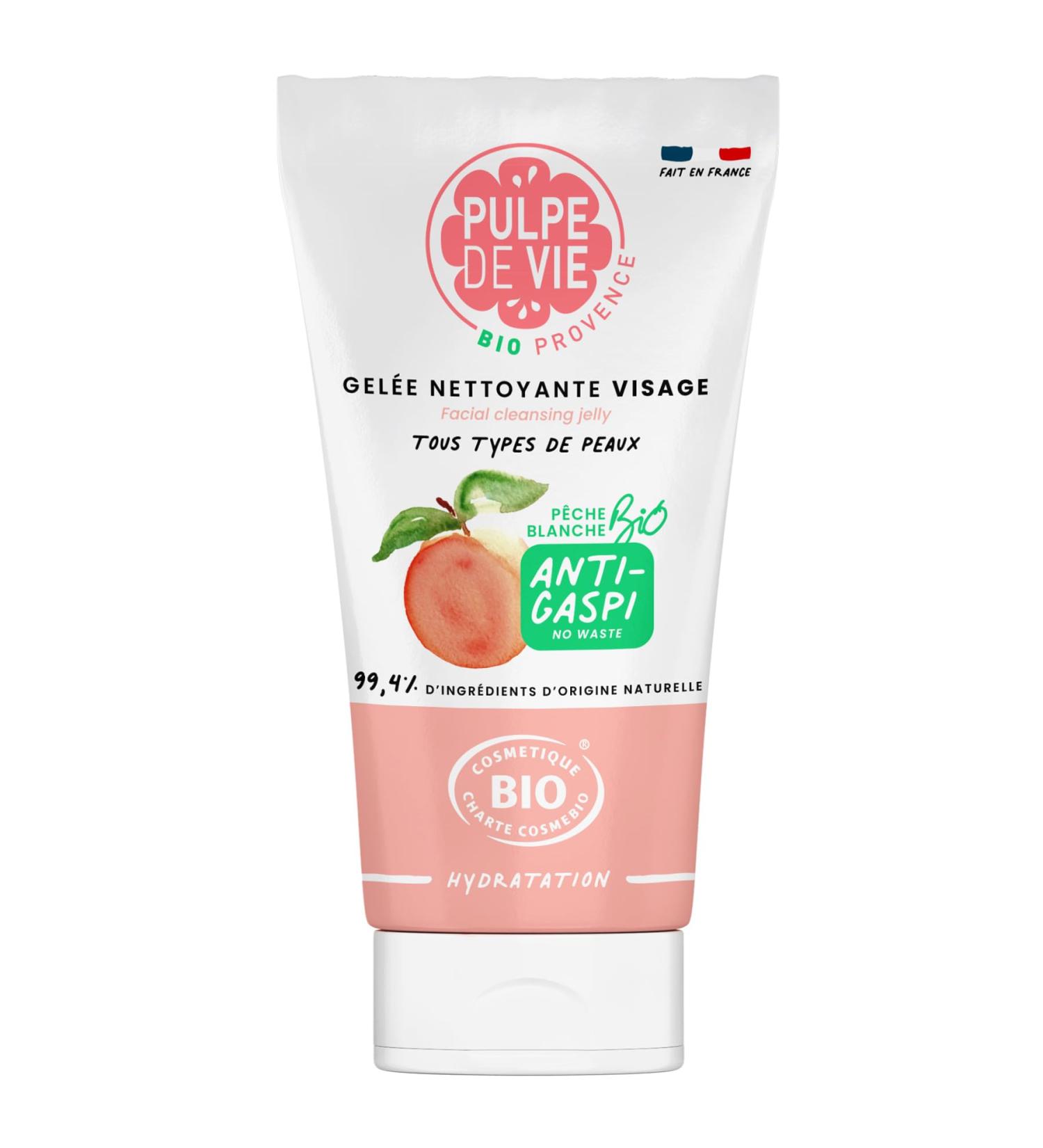 Pulpe de Vie - THE Cleanser Facial Cleansing Jelly 150ml - Anti-waste! Peach - Gourmet Foam for Soft Skin - Facial Routine - All Skin Types - Buy Online on GoSupps.com