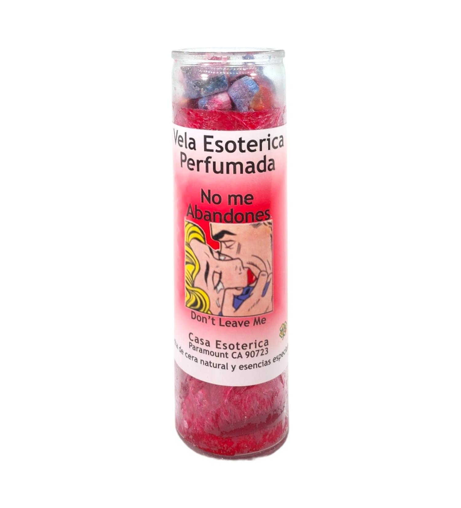 Don't Leave Me - Palm Wax Spiritual Intention Spell Candle RED | Vela Casa Esoterica Perfumed (No Me Abandones) - International Shipping Available - Buy Online on GoSupps.com