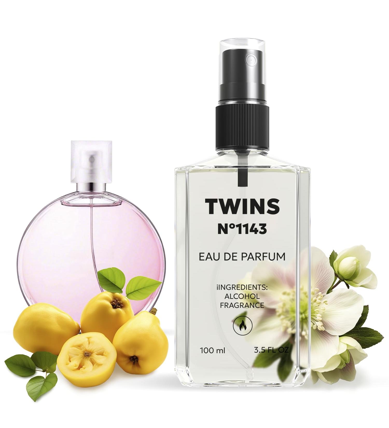 TWINS Impression of Chance Eau Tendre | Perfume for Women Eau de Parfum | No.1143 | 3.4 Fl Oz / 100 ml Chanel Chance Eau Tendre Impression - Buy Online on GoSupps.com