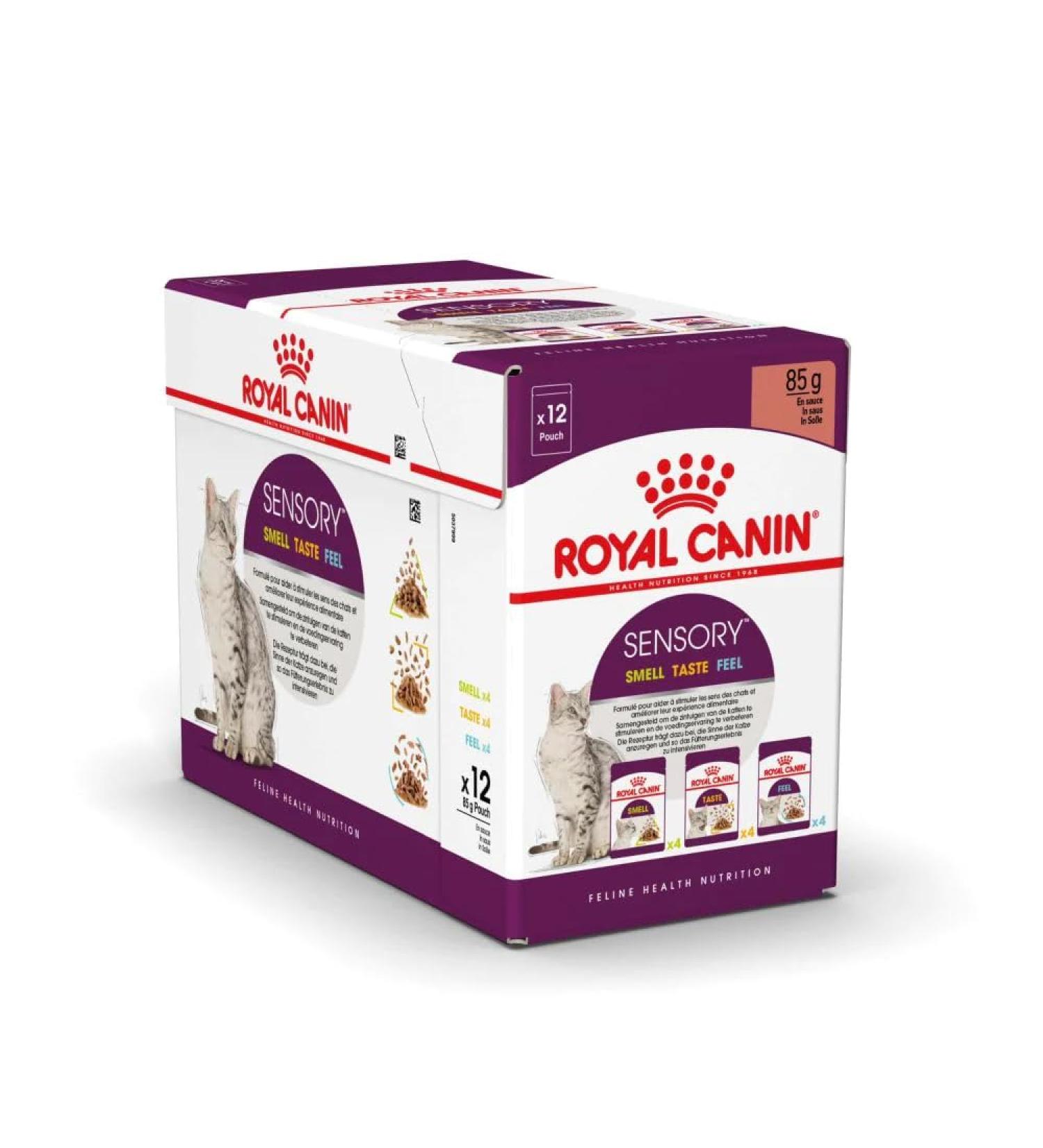 Royal Canin Sensory Mixed Pack in Gravy 12 x 85g (4 x Smell/4 x Taste/4 x Feel) - Buy Online on GoSupps.com
