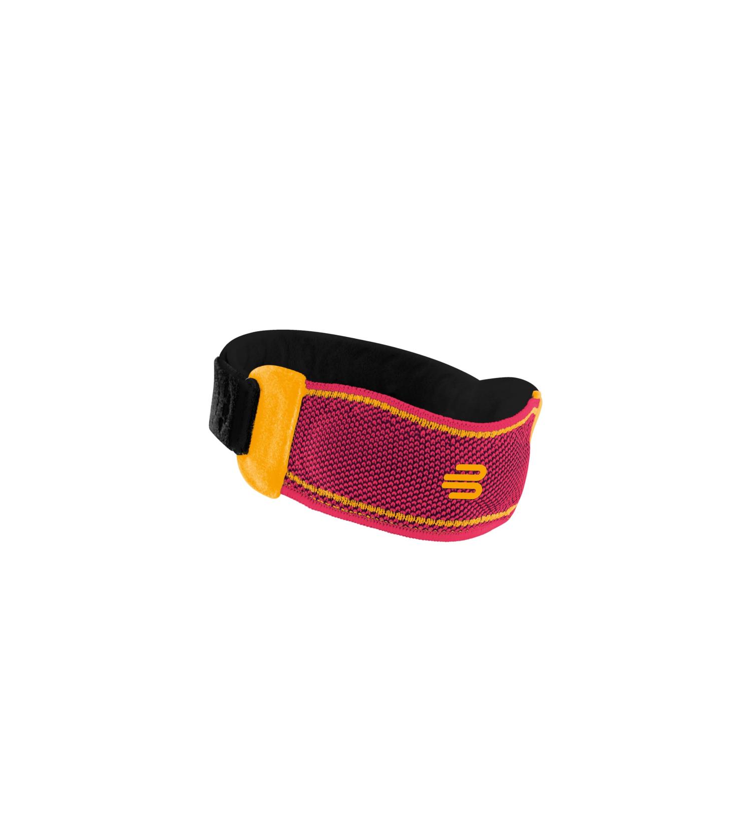 Bauerfeind Unisex Knee Sports Belt - Portable Support for Ball Sports & Athletics | Silicone Ring | Lightweight Pink L - Buy Online on GoSupps.com