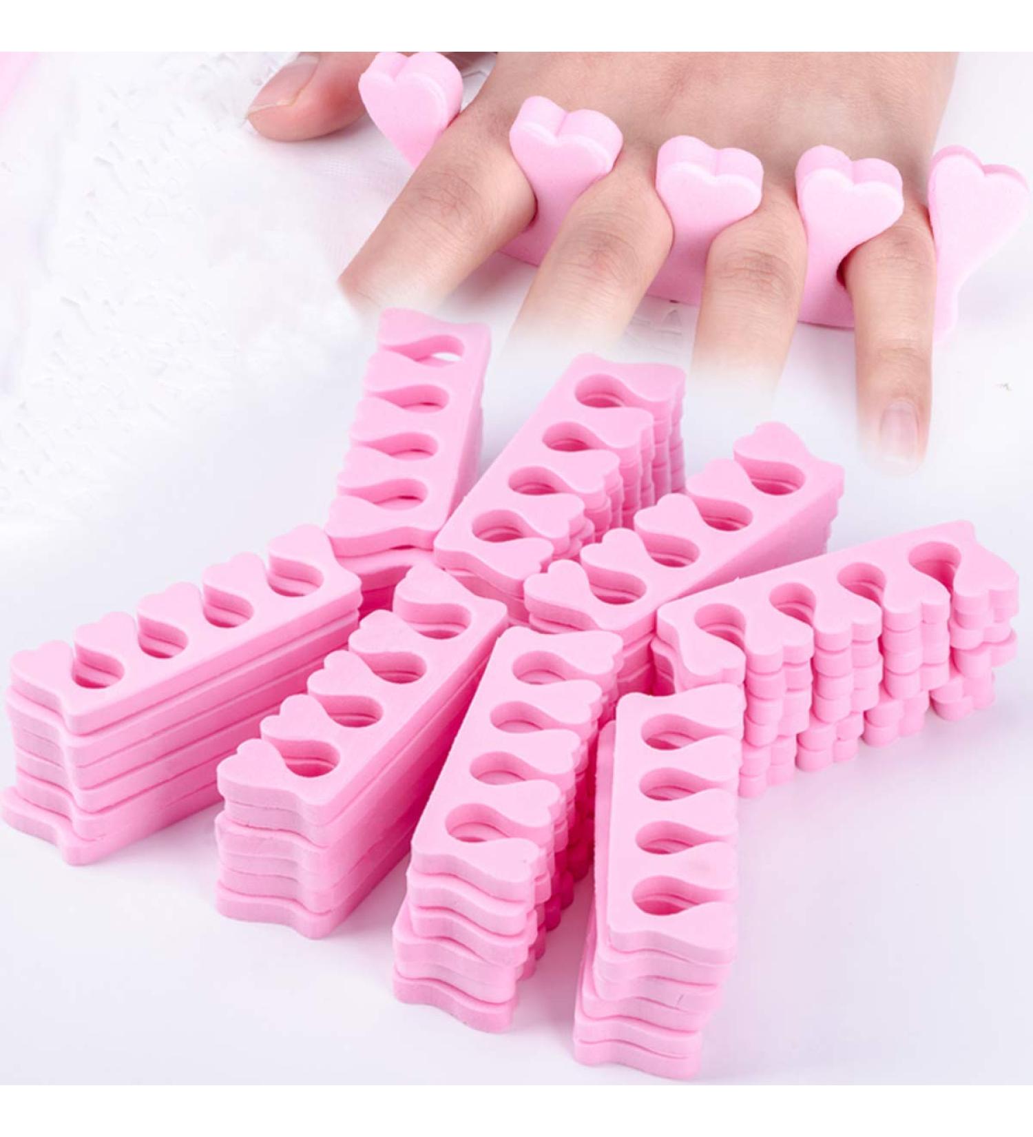 Pink Foam Sponge Toe Separators 50pcs - Nail Art Manicure Pedicure Tools - Buy Online on GoSupps.com