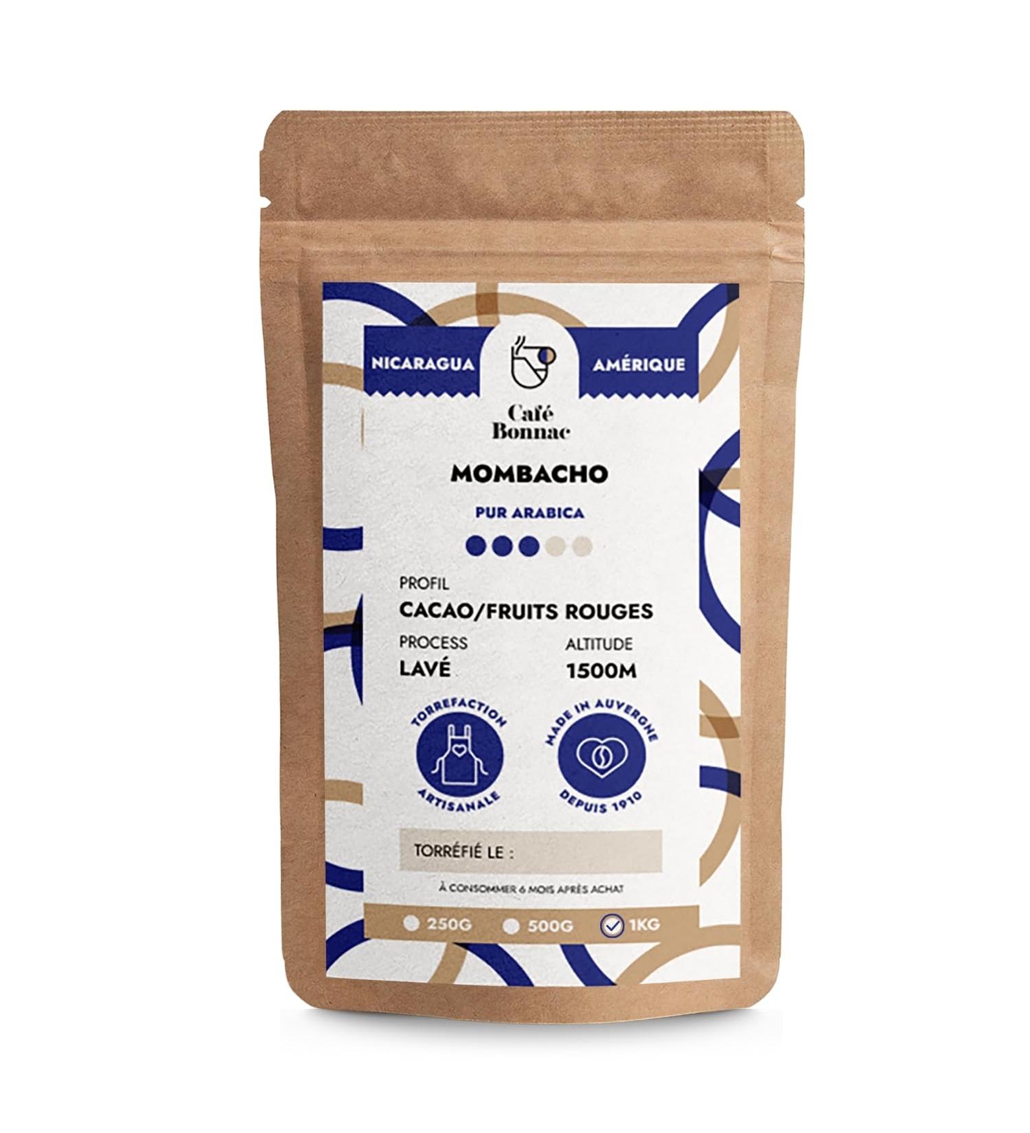  cafe bonnac Caf Bonnac Coffee Ground Nicaragua Mombacho 1kg | 100% Arabica Round and Gourmet | Chocolate Red Fruit And Vanilla Notes | Artisanal Roasting | Filter Piston & Gentle Methods Compatible - Buy Online on GoSupps.com