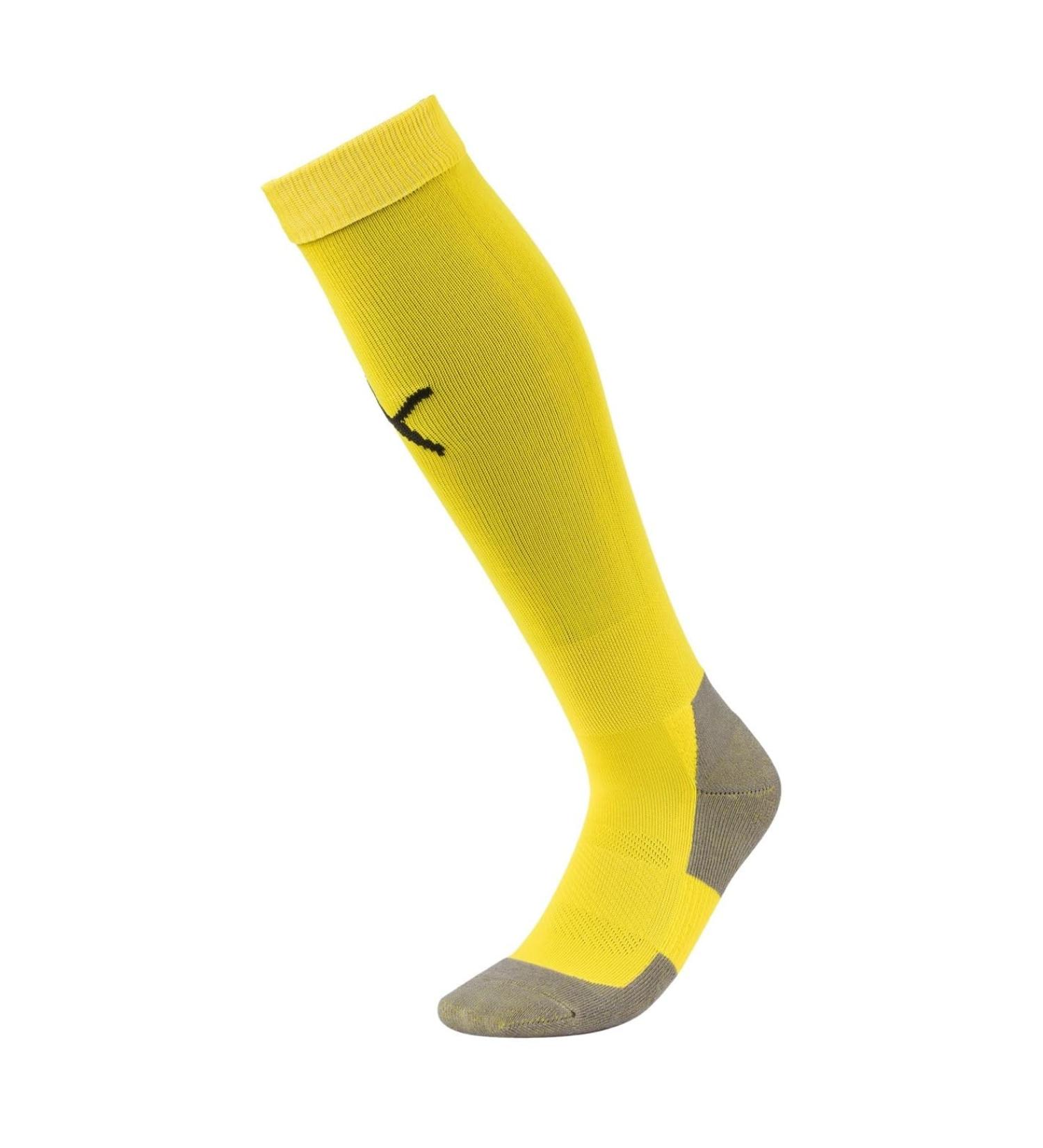 PUMA Men's Socks Team LIGA Socks CORE 39-42 (Manufacturer size: 3) Cyber Yellow-Puma Black
