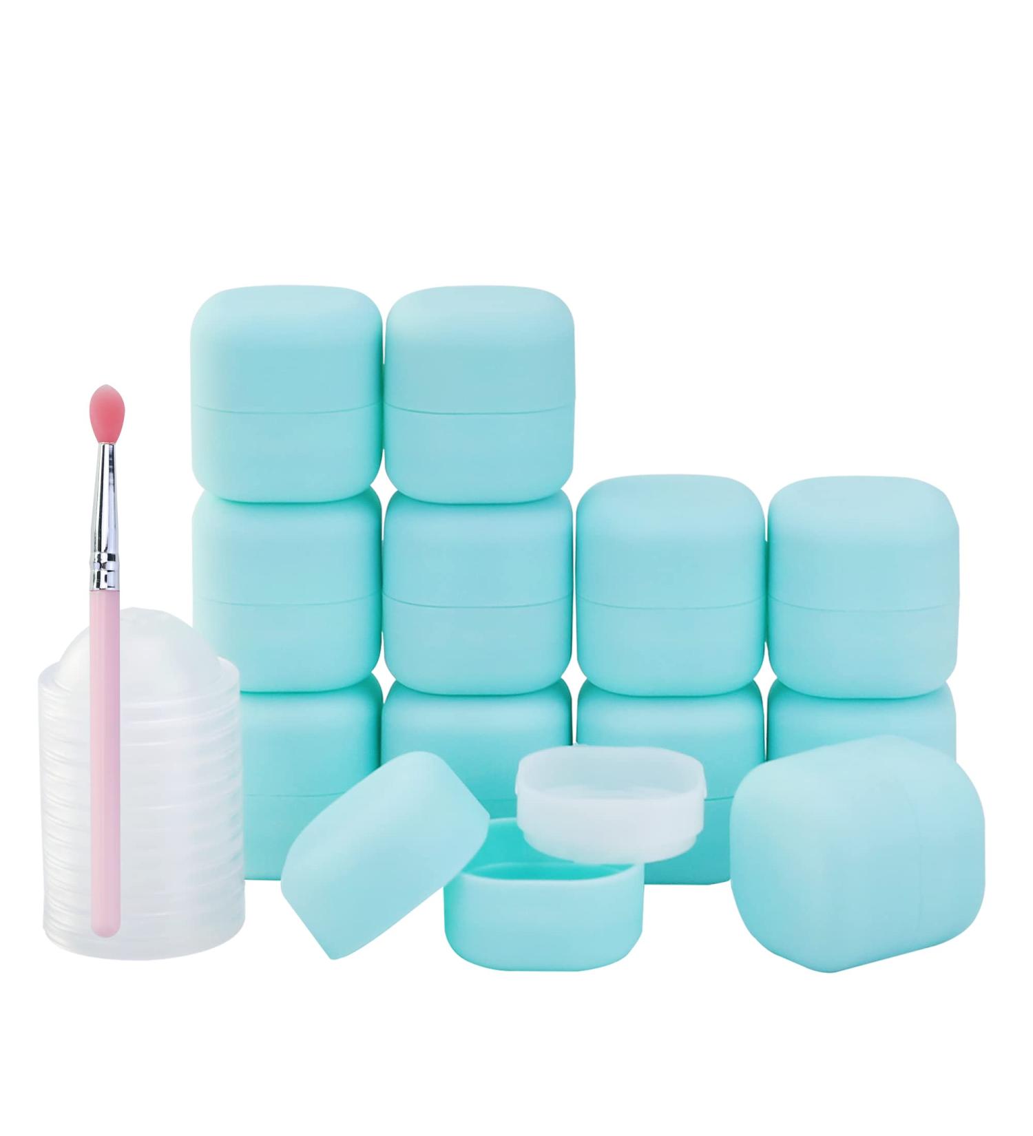 0.25 oz Empty Lip Balm Containers - 12 Pack Square Tubes for Natural Lip Care - DIY & BPA Free (Blue) - Buy Online on GoSupps.com